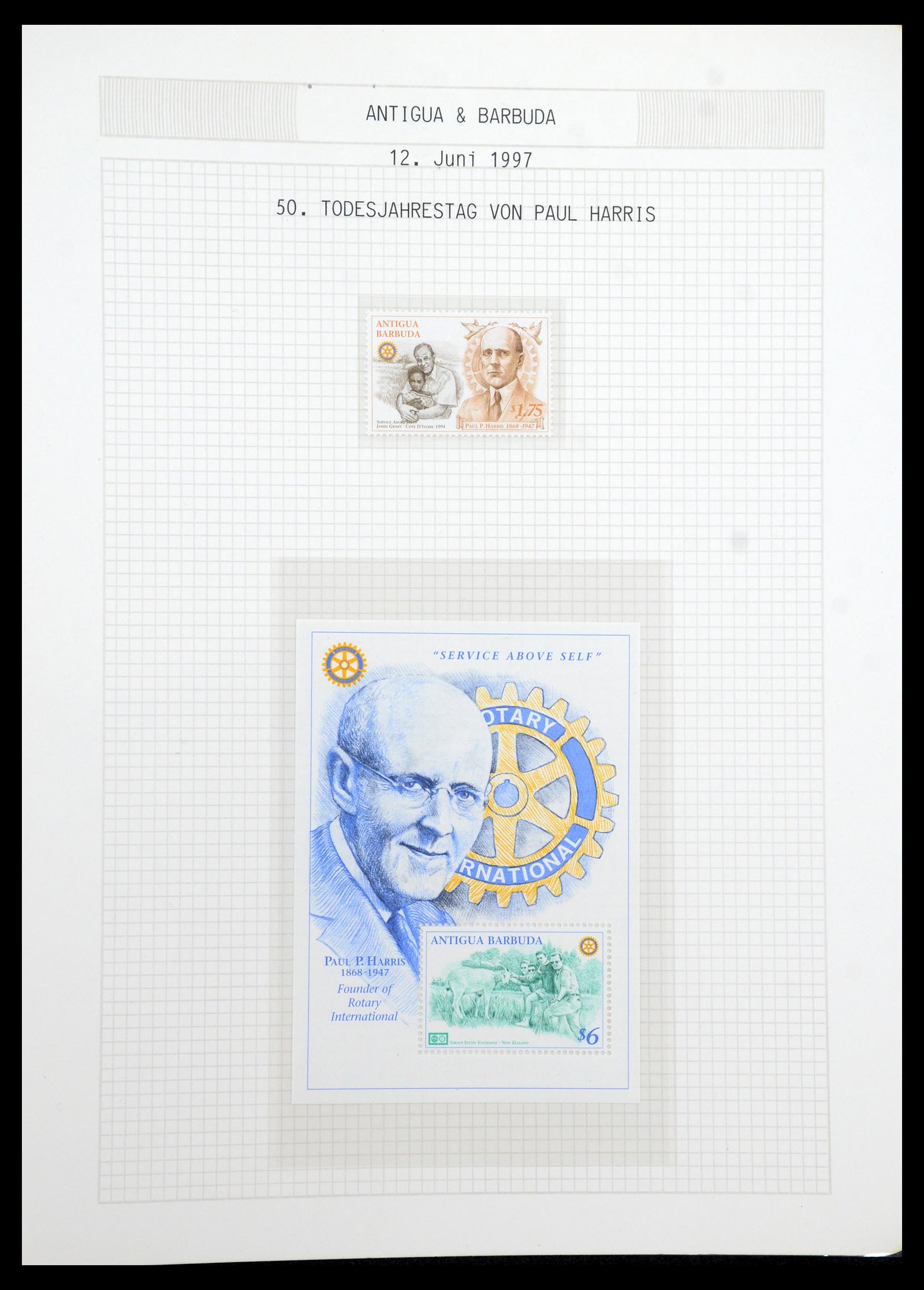 35694 664 - Postzegelverzameling 35694 Motief Rotary 1930-2009.