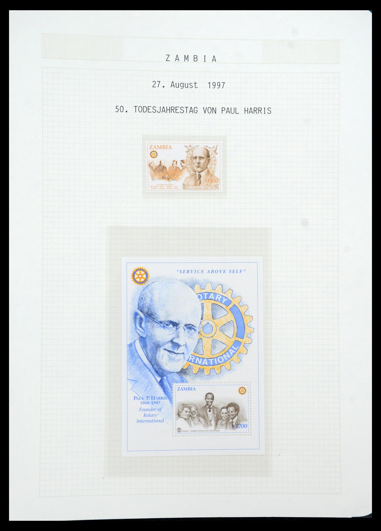35694 665 - Postzegelverzameling 35694 Motief Rotary 1930-2009.