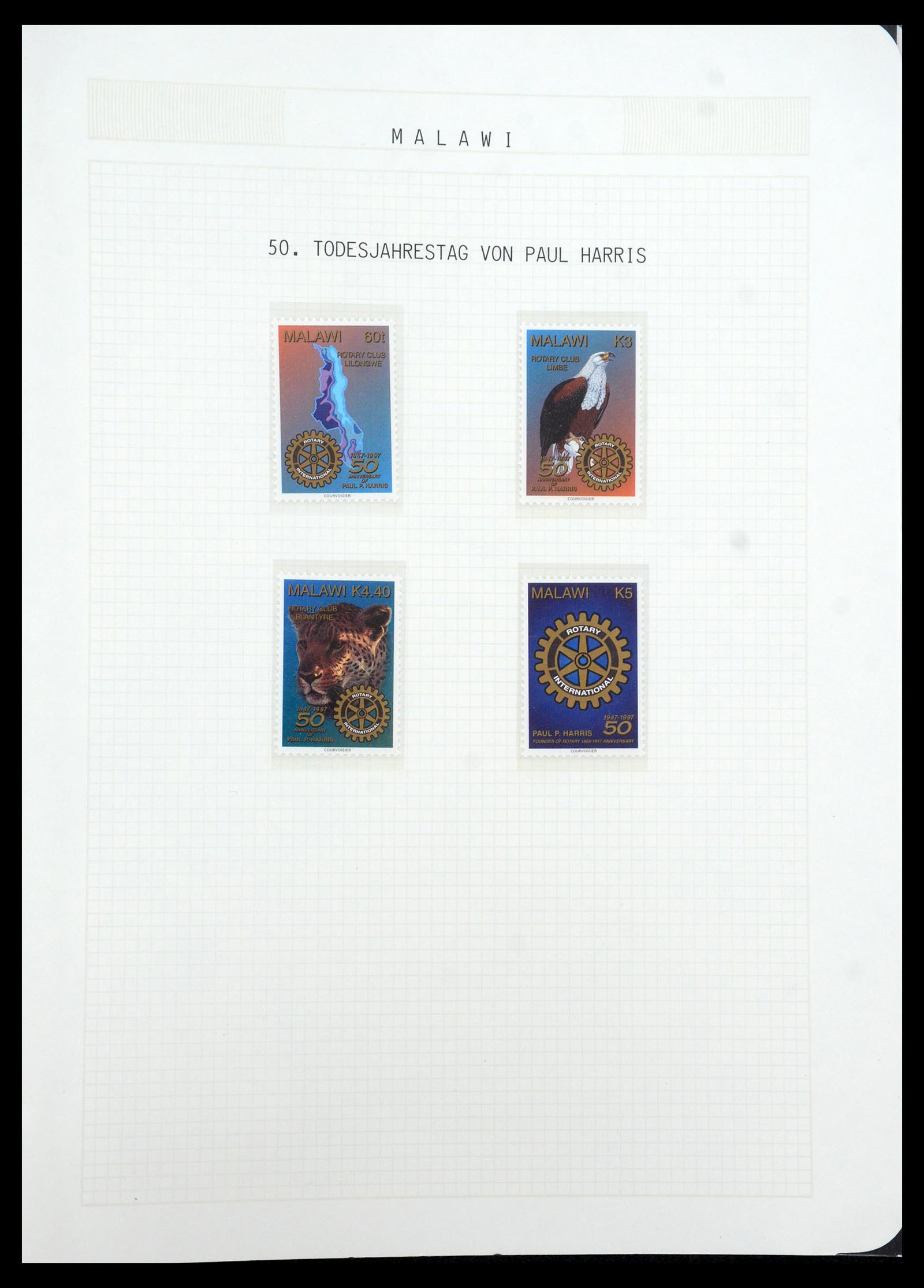35694 666 - Postzegelverzameling 35694 Motief Rotary 1930-2009.