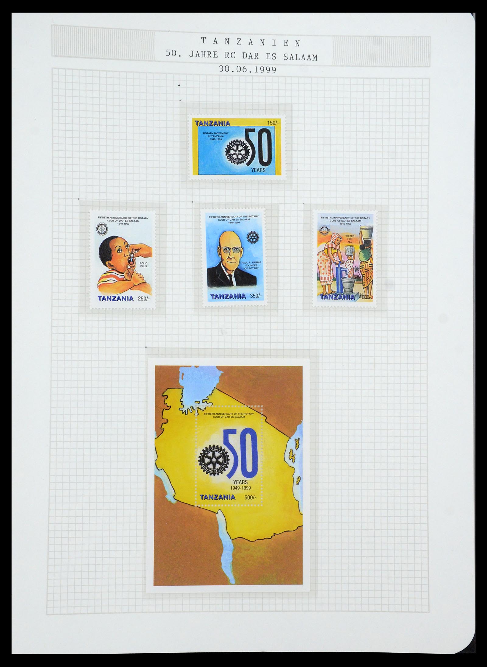 35694 669 - Postzegelverzameling 35694 Motief Rotary 1930-2009.