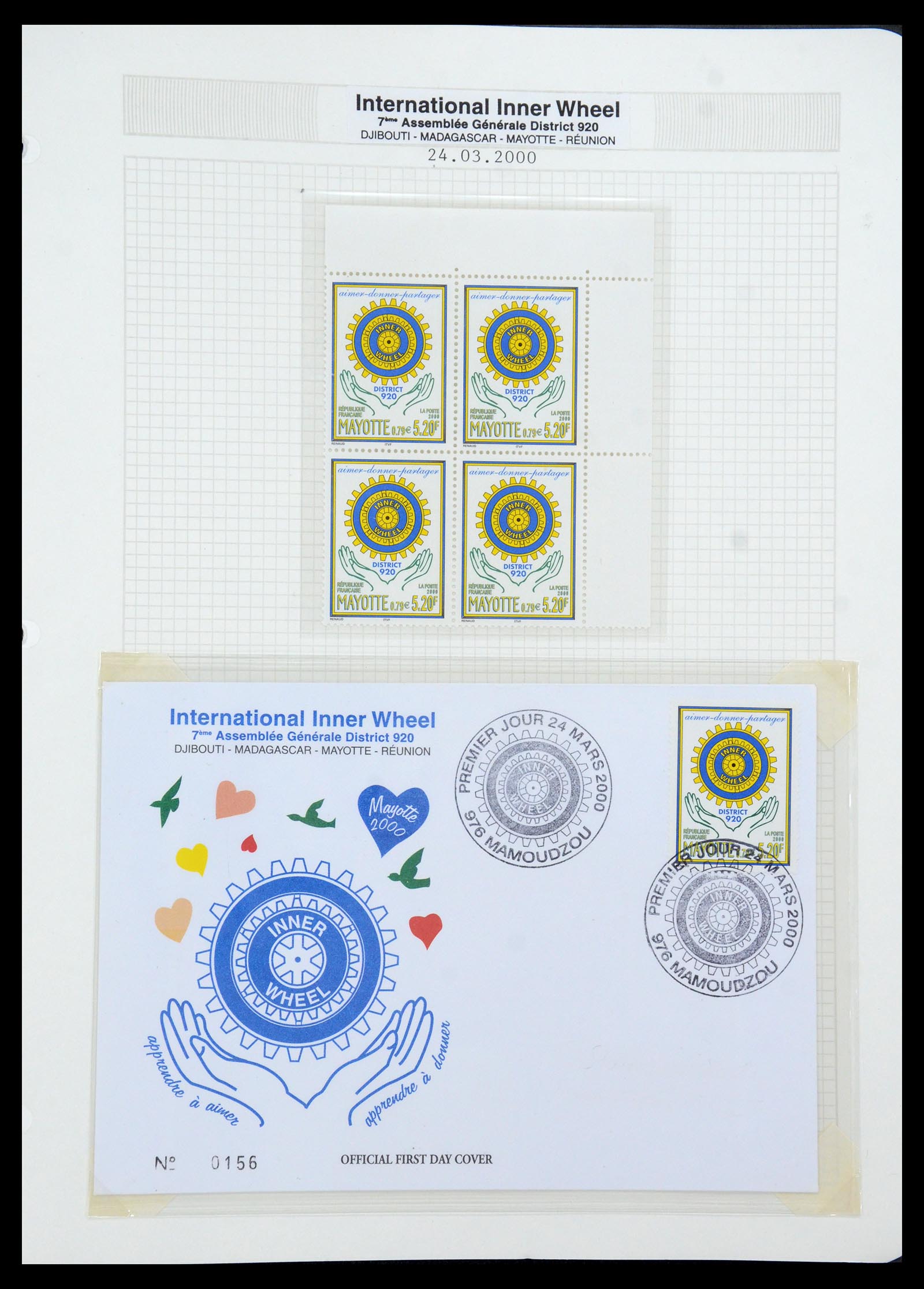 35694 671 - Postzegelverzameling 35694 Motief Rotary 1930-2009.