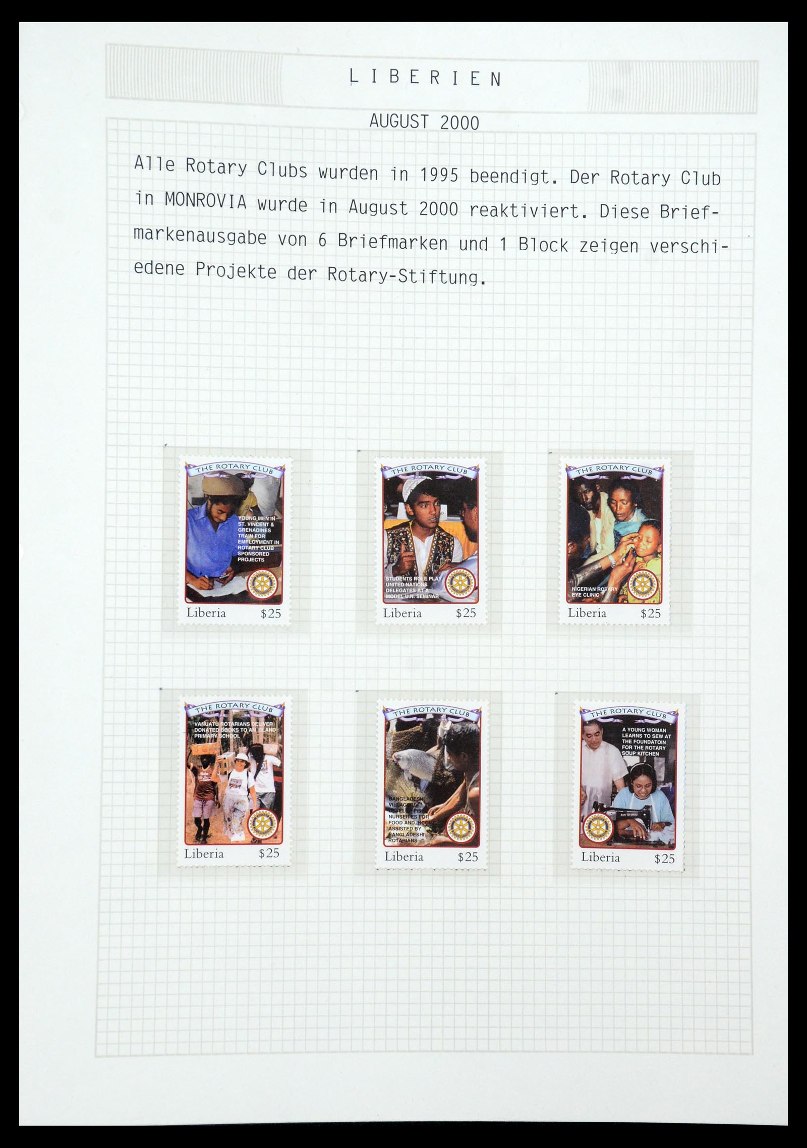 35694 677 - Postzegelverzameling 35694 Motief Rotary 1930-2009.