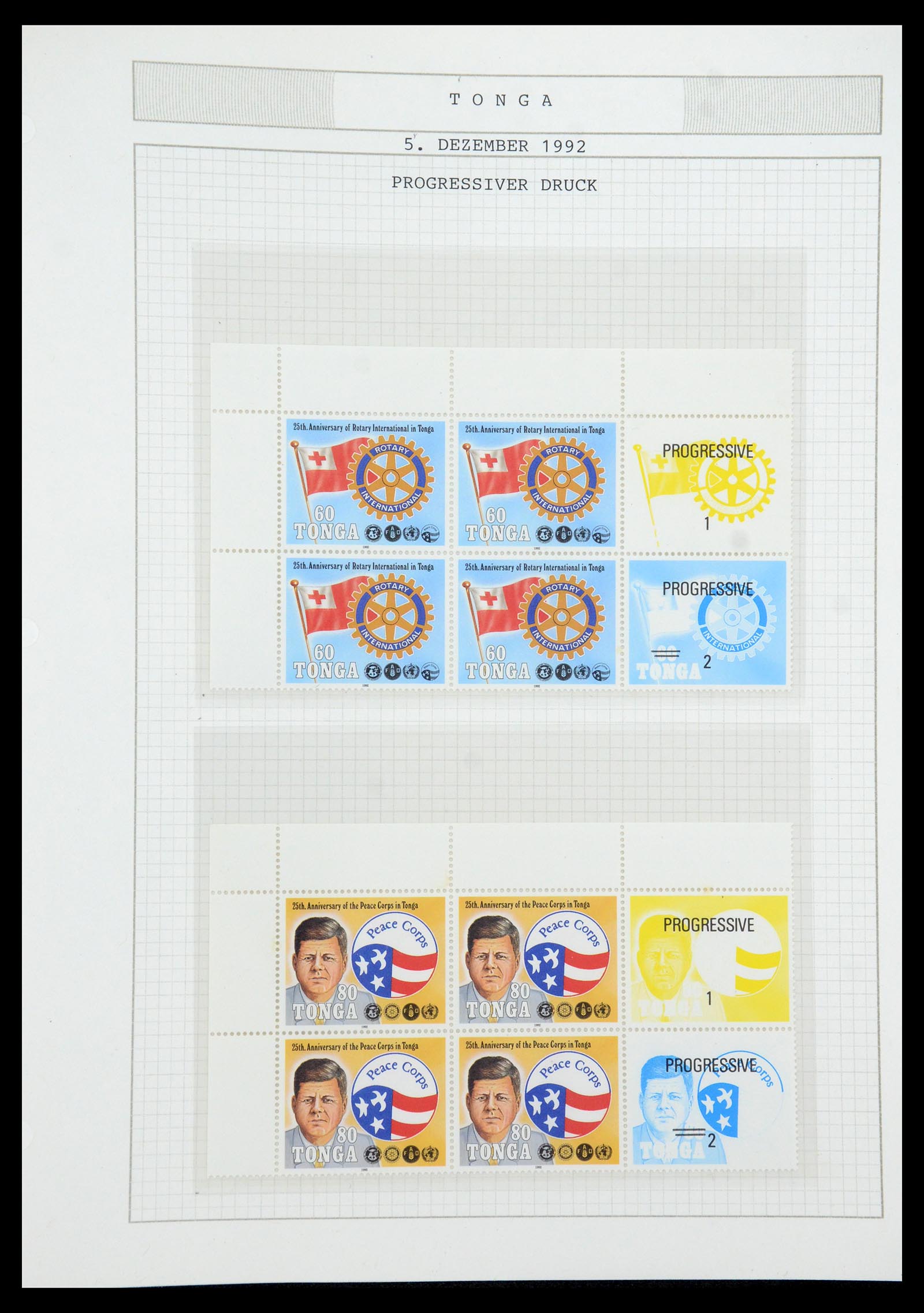 35694 680 - Postzegelverzameling 35694 Motief Rotary 1930-2009.