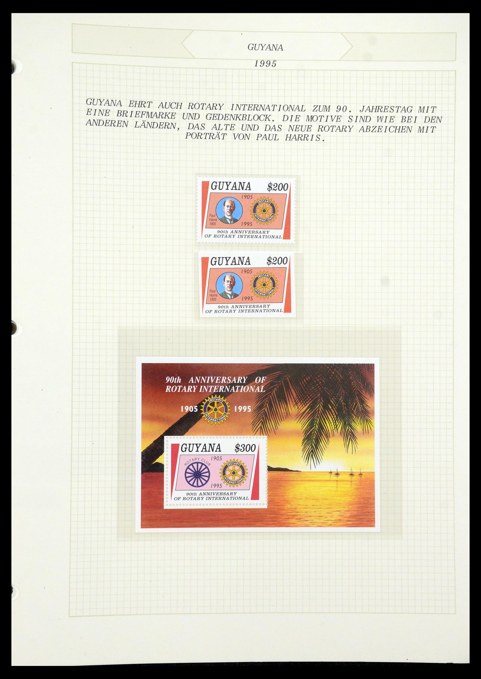 35694 685 - Postzegelverzameling 35694 Motief Rotary 1930-2009.
