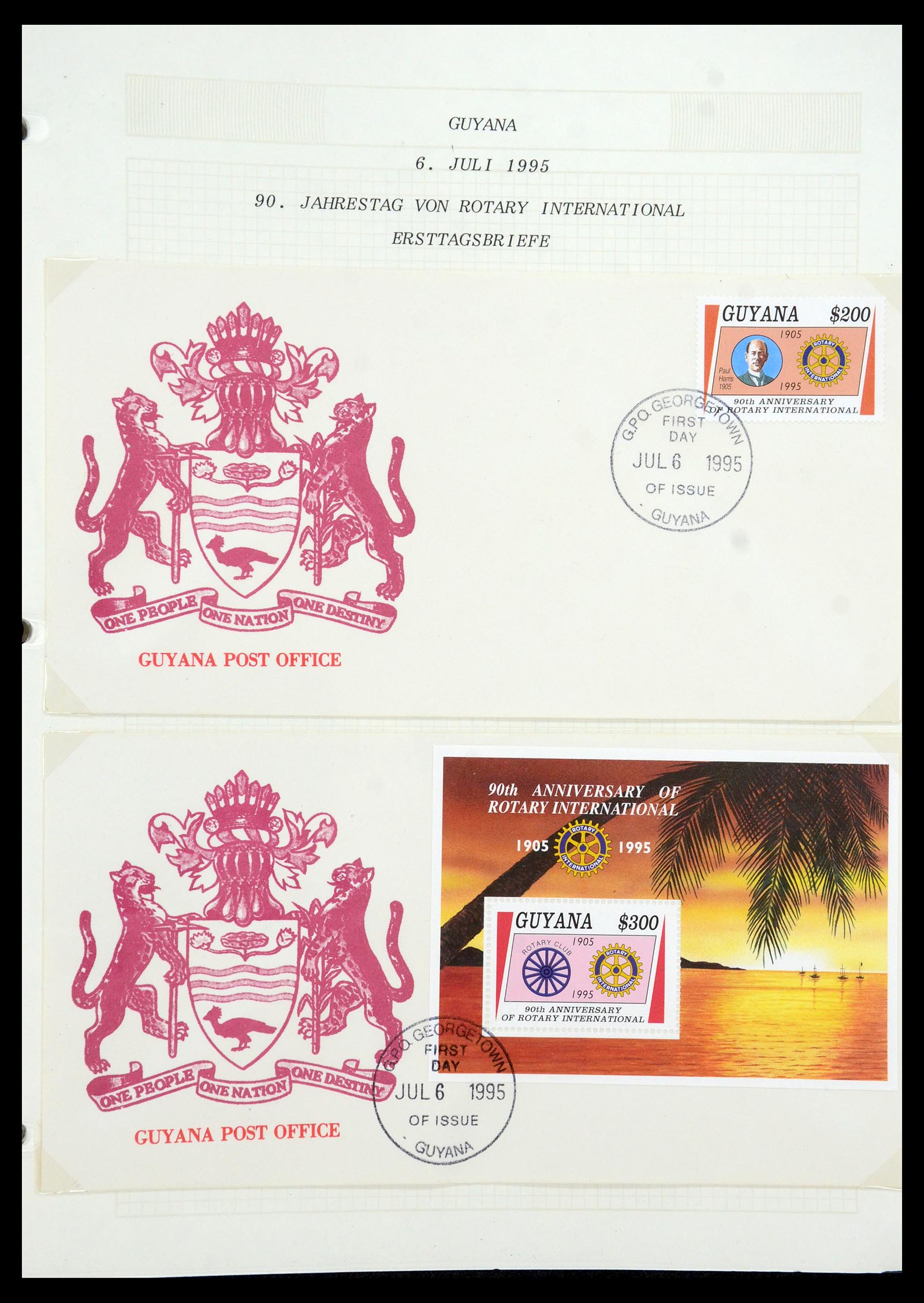 35694 686 - Postzegelverzameling 35694 Motief Rotary 1930-2009.