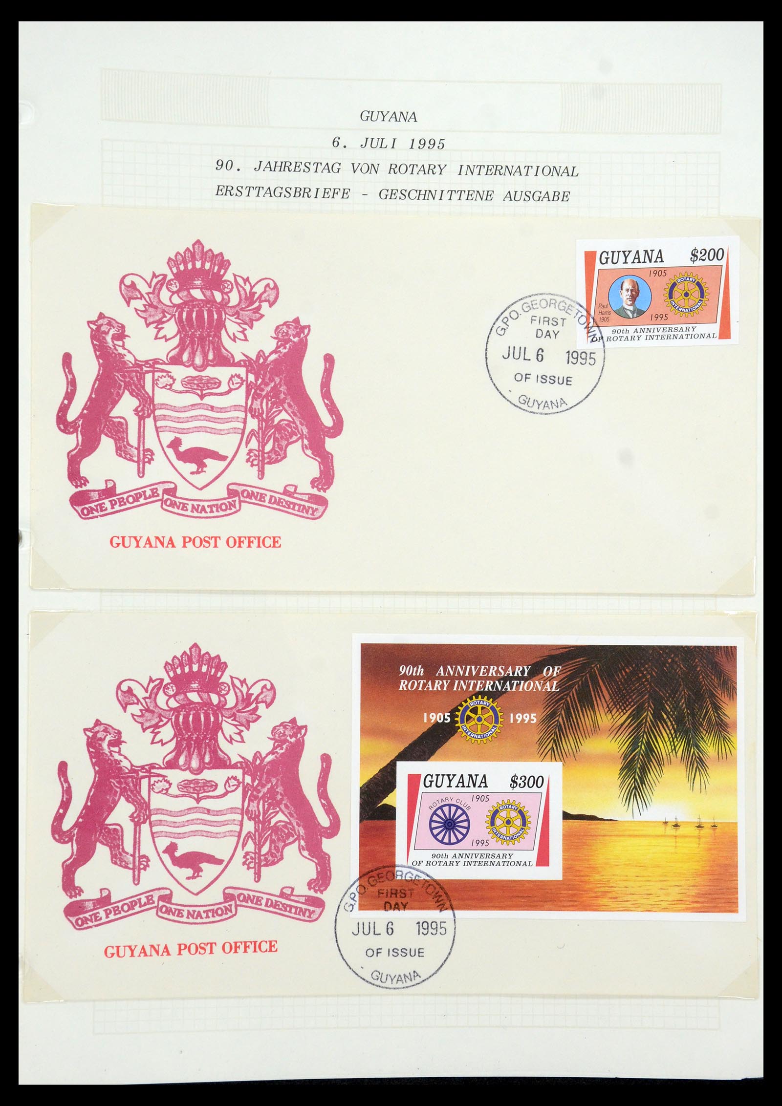 35694 687 - Postzegelverzameling 35694 Motief Rotary 1930-2009.