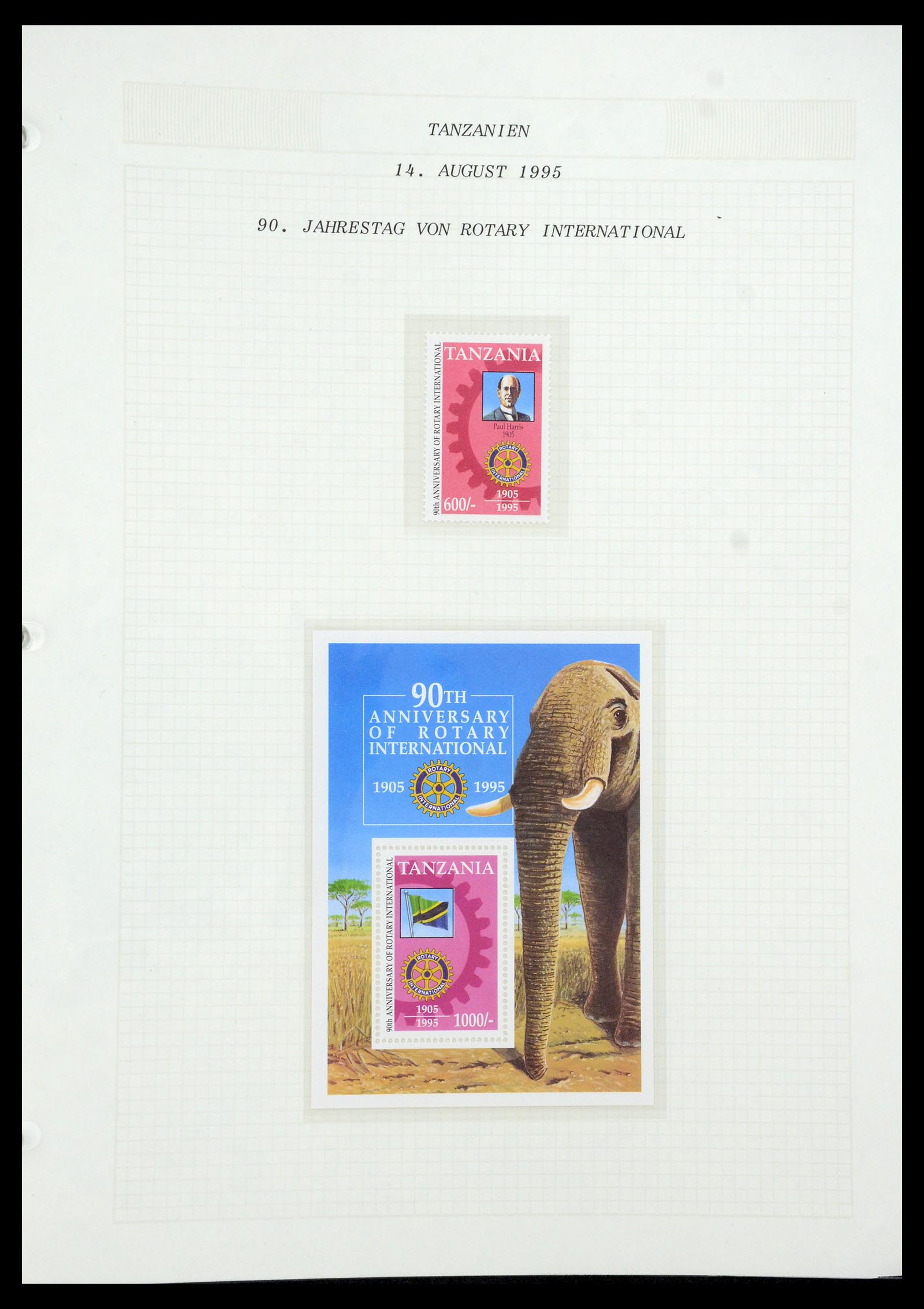 35694 688 - Postzegelverzameling 35694 Motief Rotary 1930-2009.