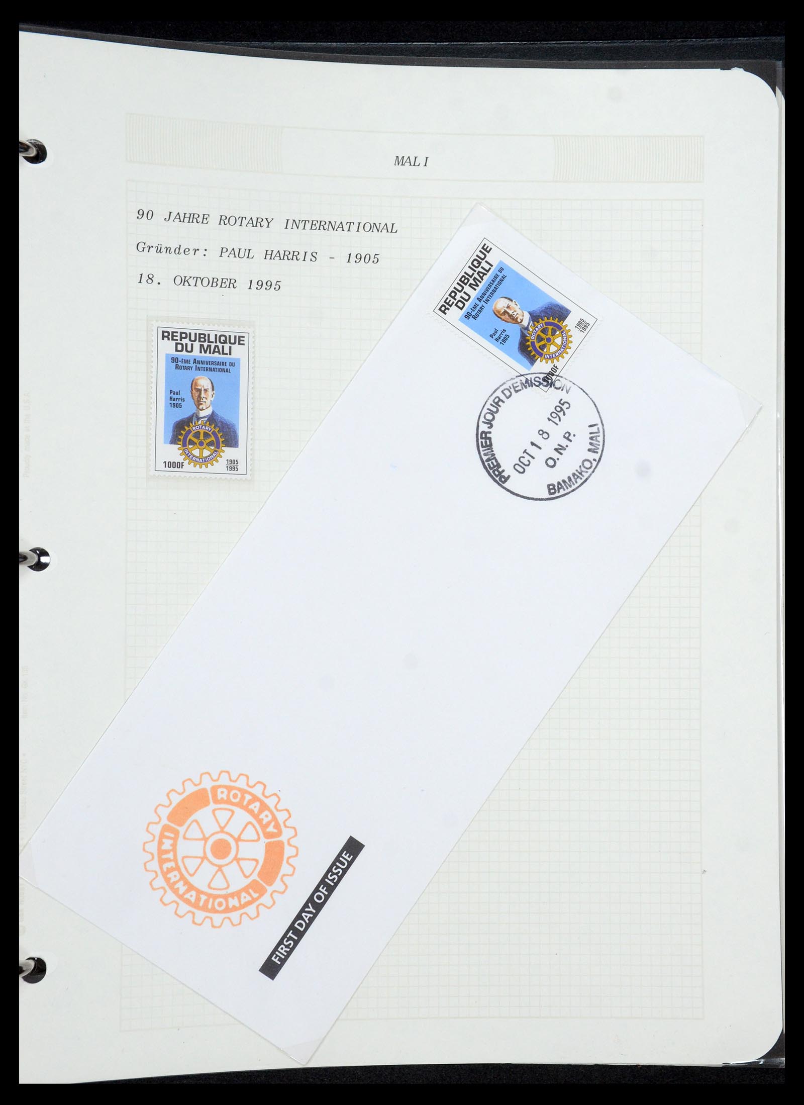 35694 692 - Postzegelverzameling 35694 Motief Rotary 1930-2009.