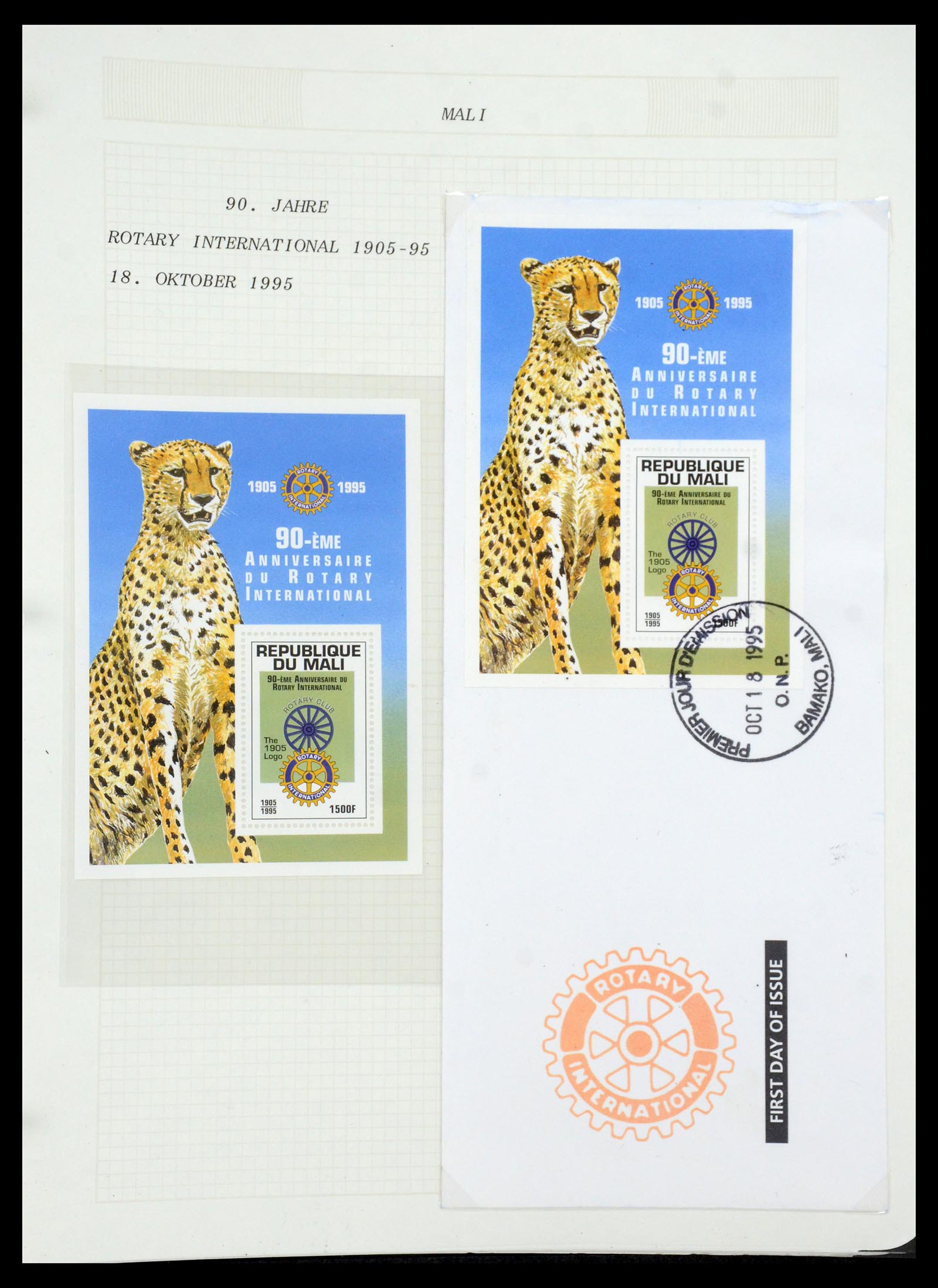 35694 693 - Postzegelverzameling 35694 Motief Rotary 1930-2009.