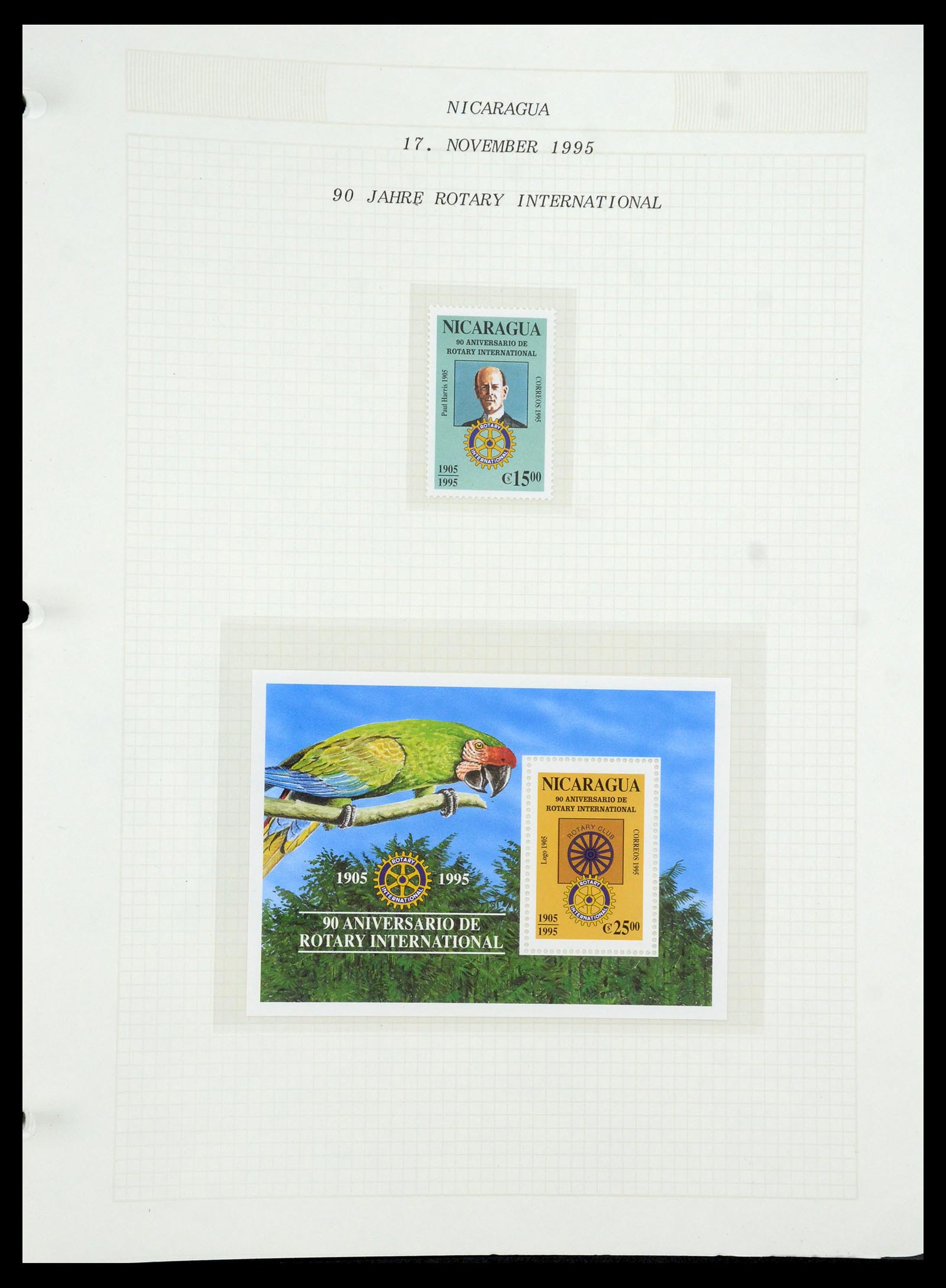 35694 695 - Postzegelverzameling 35694 Motief Rotary 1930-2009.