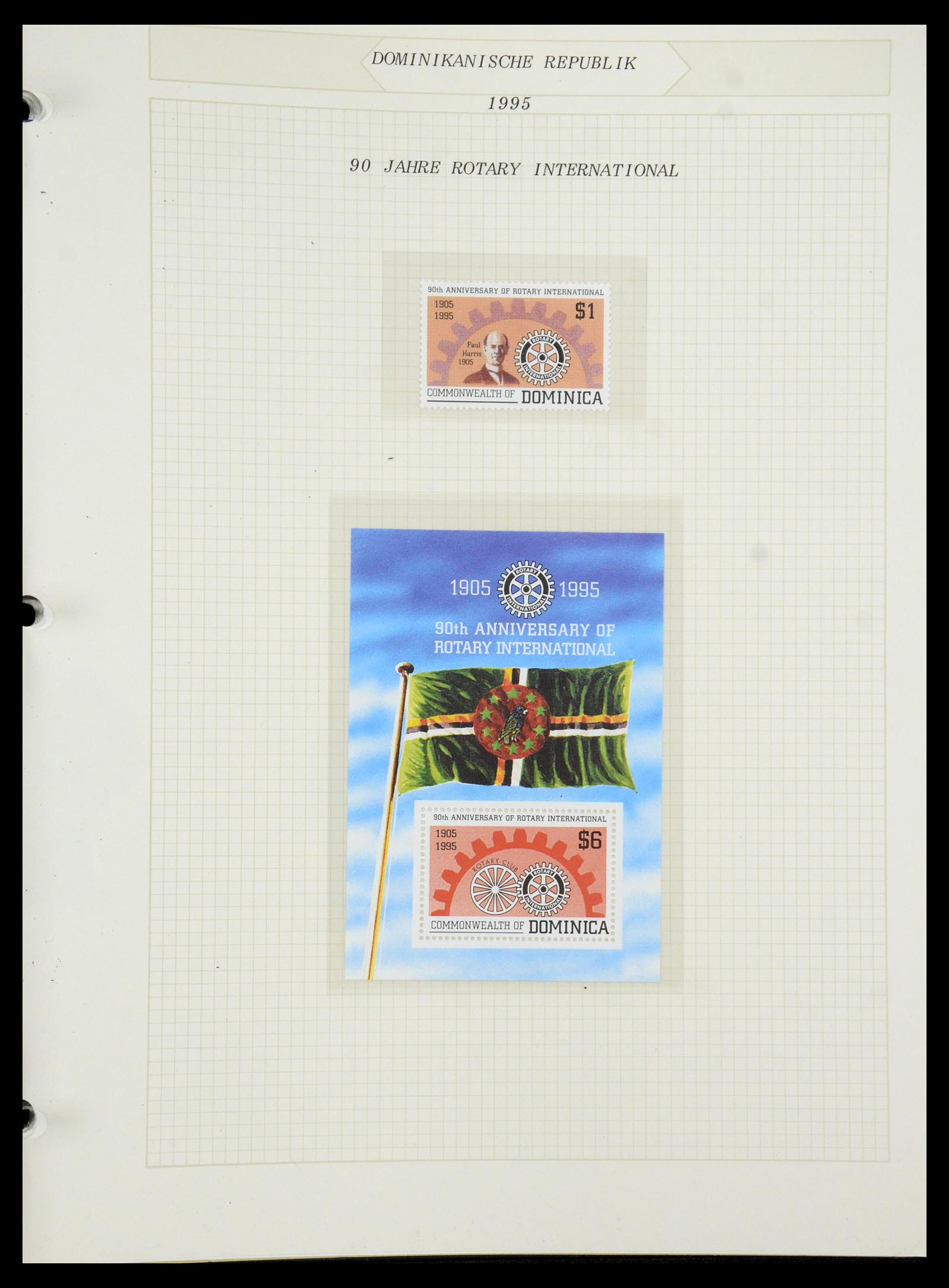 35694 698 - Postzegelverzameling 35694 Motief Rotary 1930-2009.