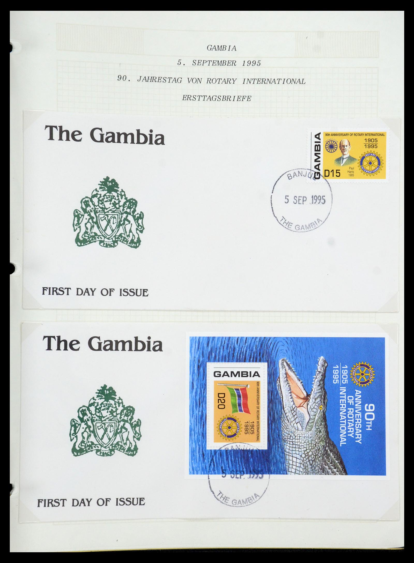 35694 700 - Postzegelverzameling 35694 Motief Rotary 1930-2009.