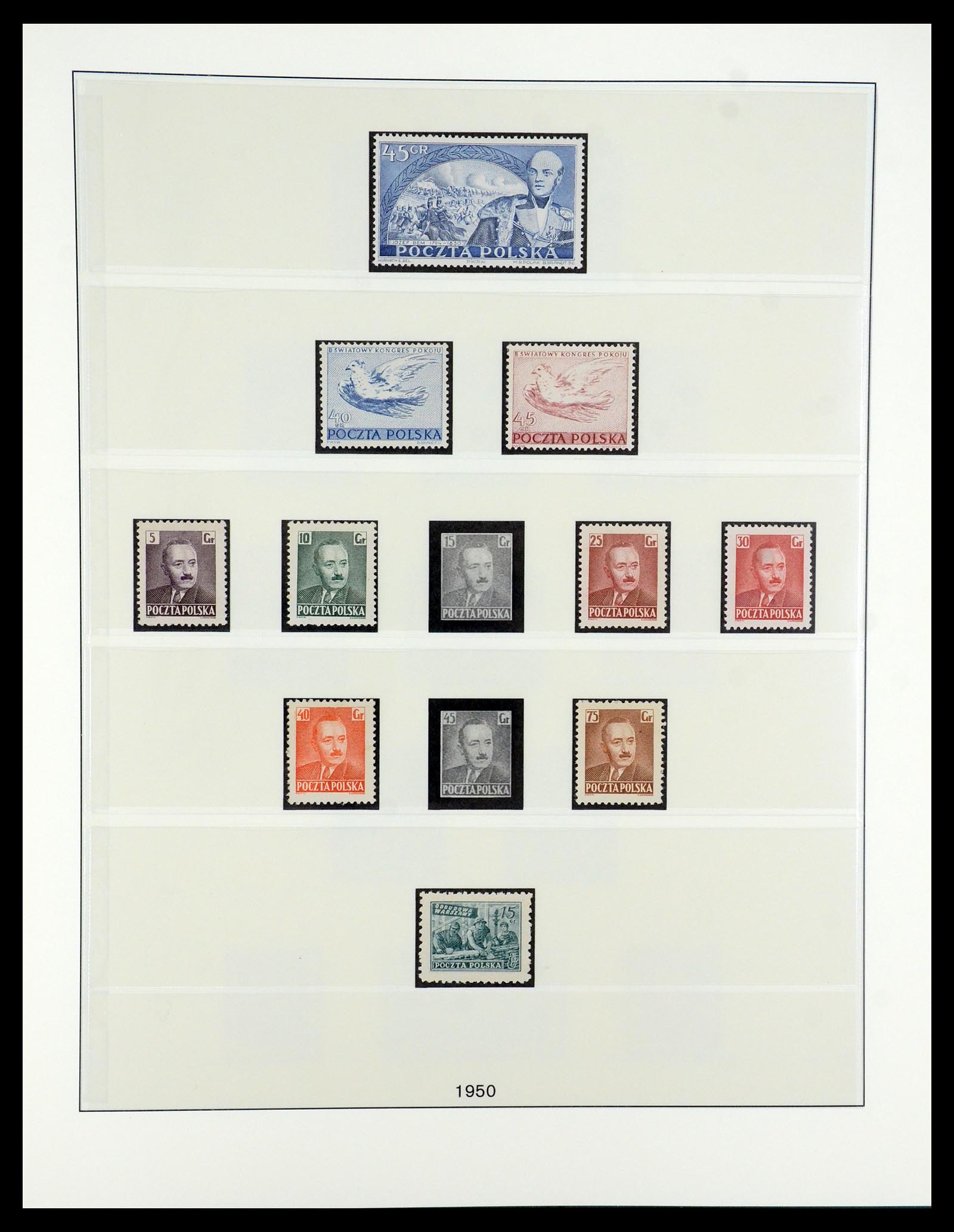 35696 044 - Postzegelverzameling 35696 Polen 1918-1997.