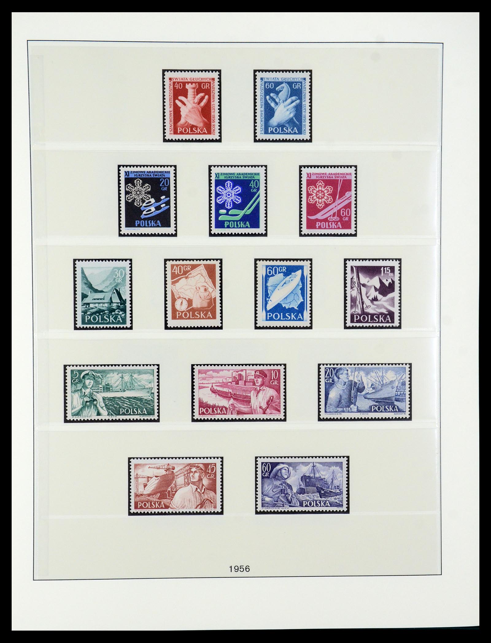 35696 074 - Postzegelverzameling 35696 Polen 1918-1997.