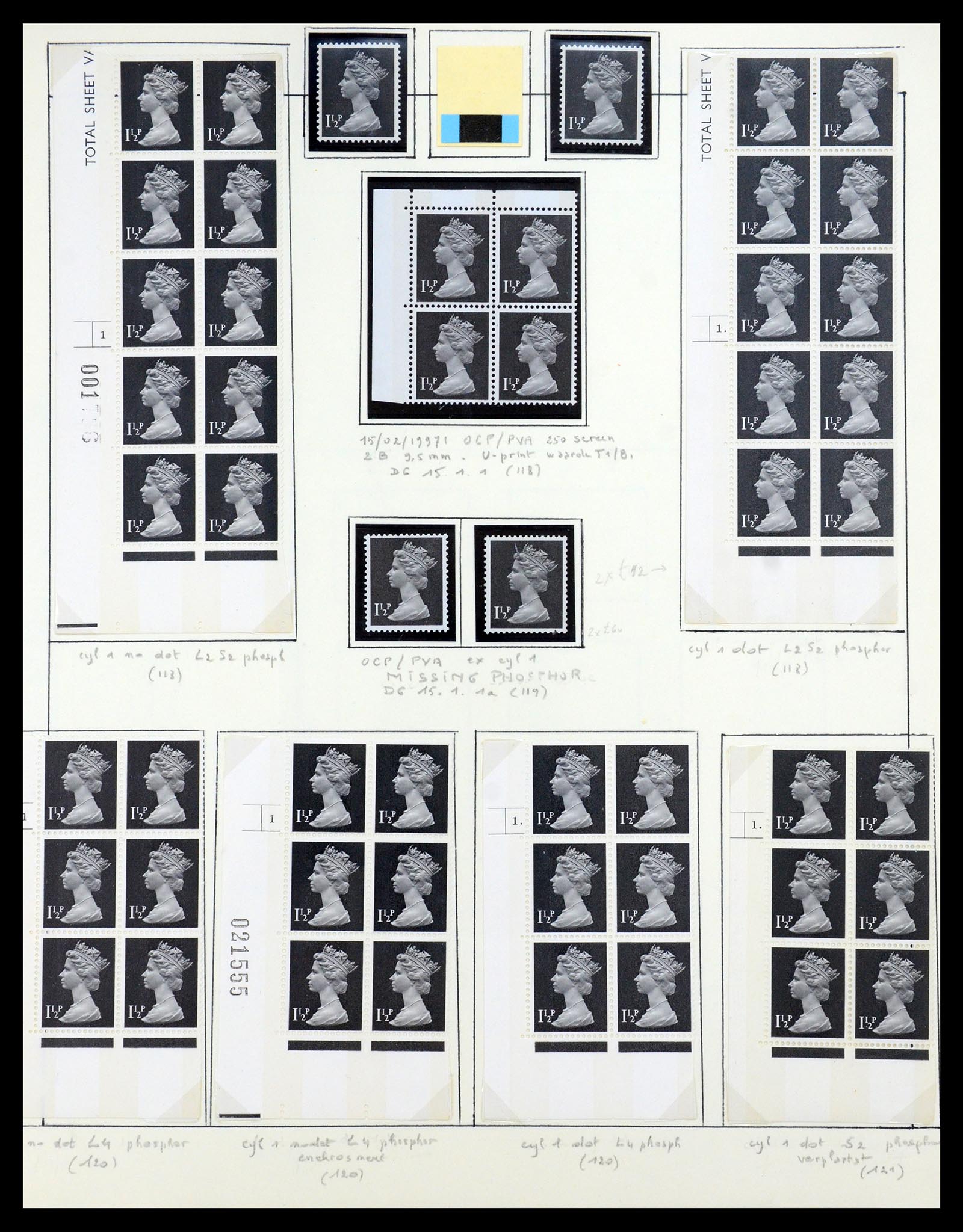 35700 008 - Postzegelverzameling 35700 Engeland machins 1971-2018!!