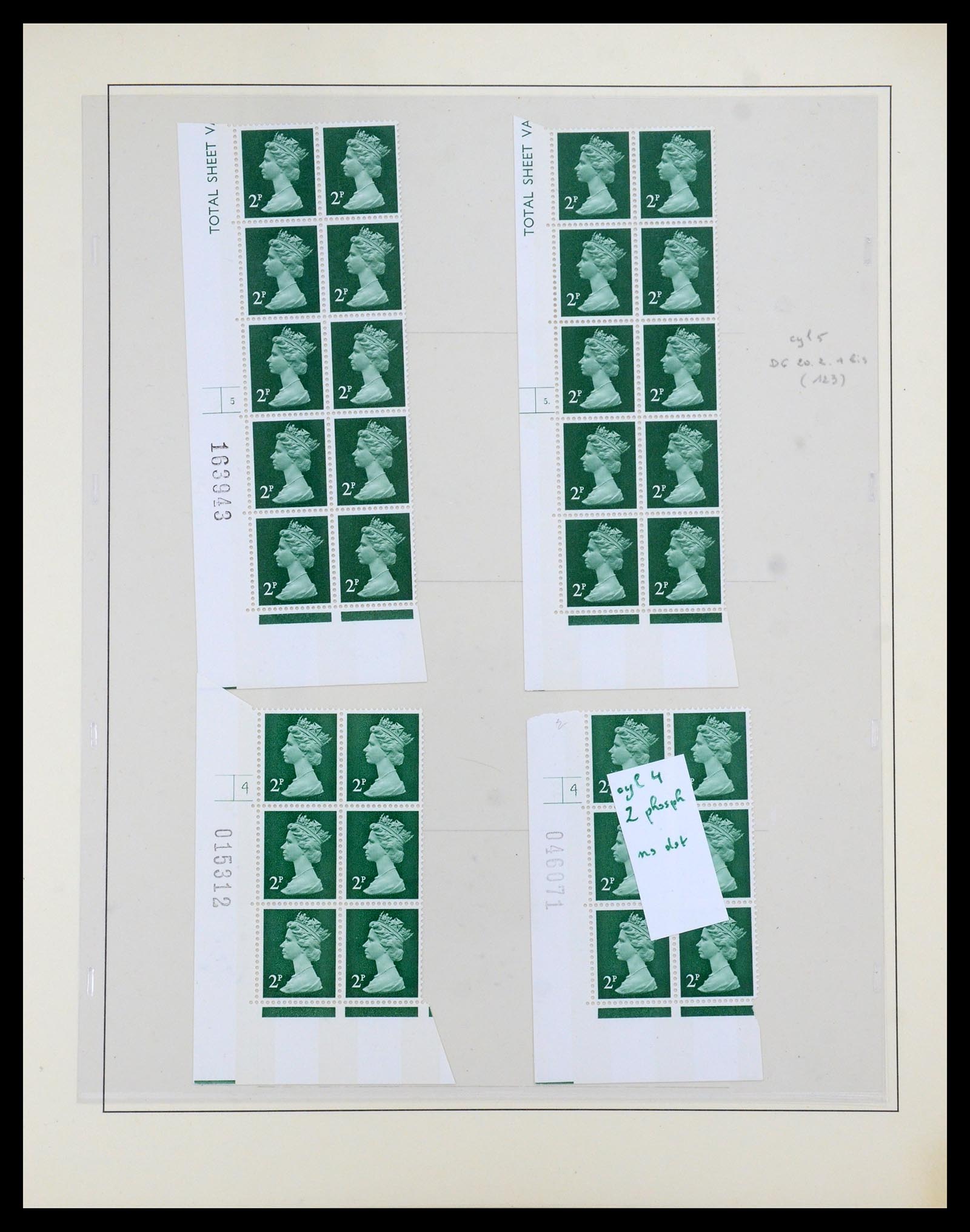 35700 010 - Postzegelverzameling 35700 Engeland machins 1971-2018!!
