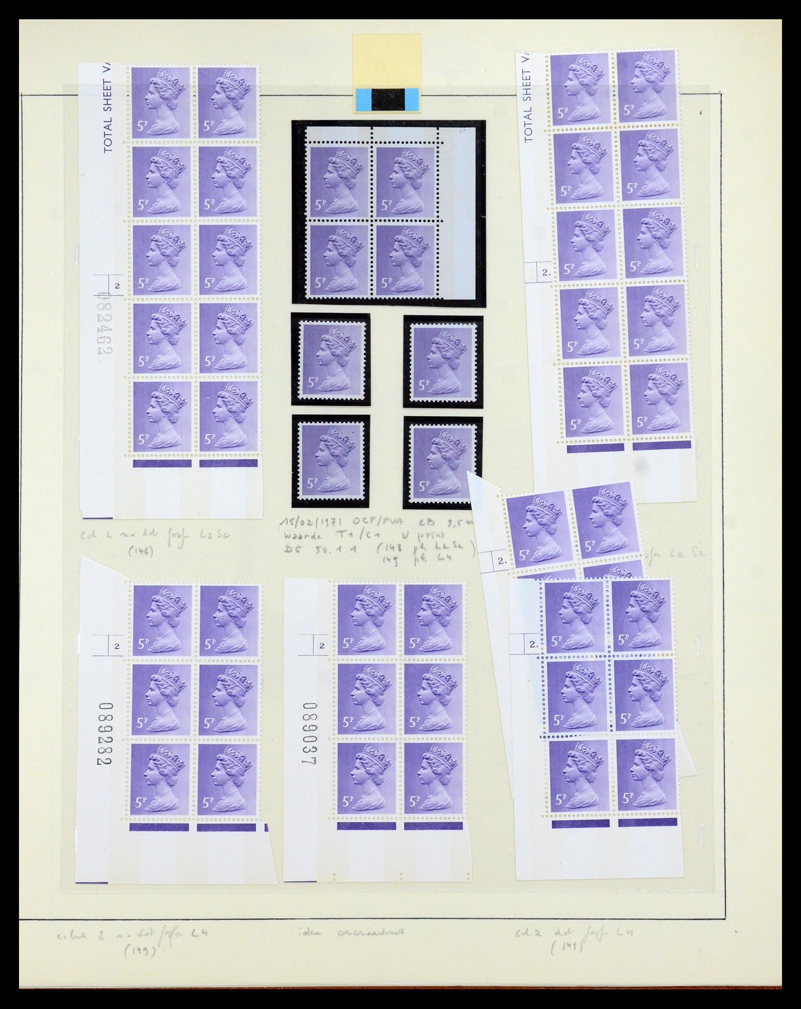 35700 017 - Postzegelverzameling 35700 Engeland machins 1971-2018!!