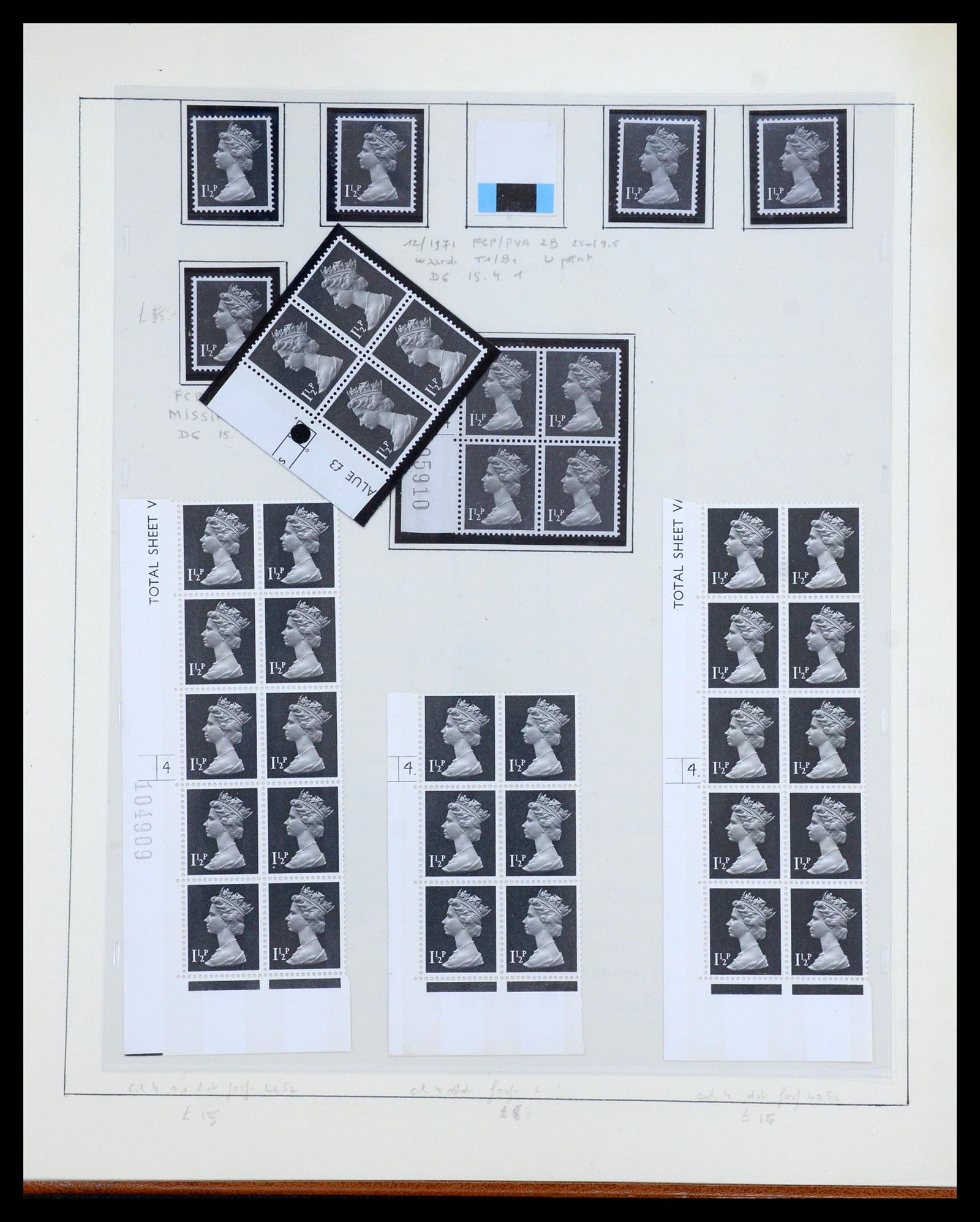 35700 027 - Postzegelverzameling 35700 Engeland machins 1971-2018!!