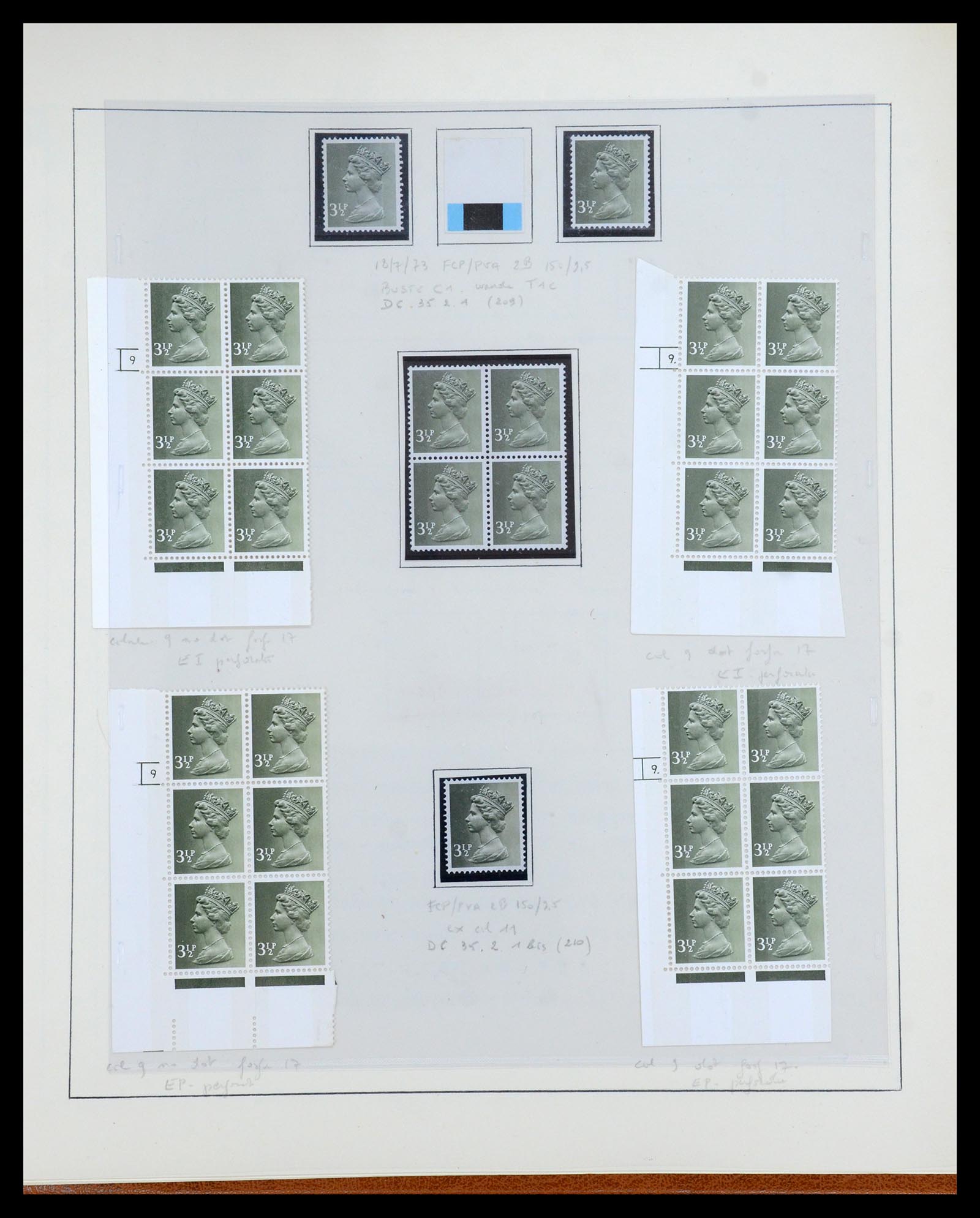 35700 039 - Postzegelverzameling 35700 Engeland machins 1971-2018!!