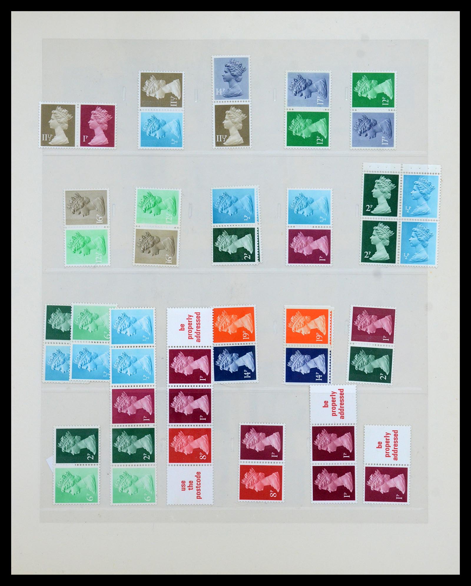 35700 049 - Postzegelverzameling 35700 Engeland machins 1971-2018!!