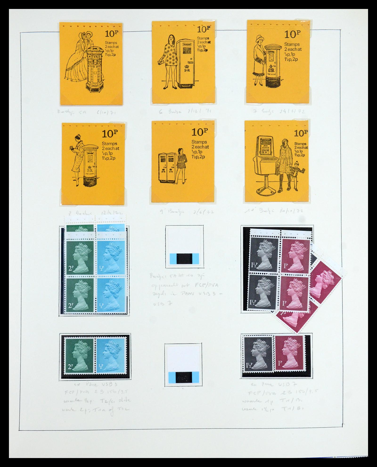 35700 055 - Postzegelverzameling 35700 Engeland machins 1971-2018!!