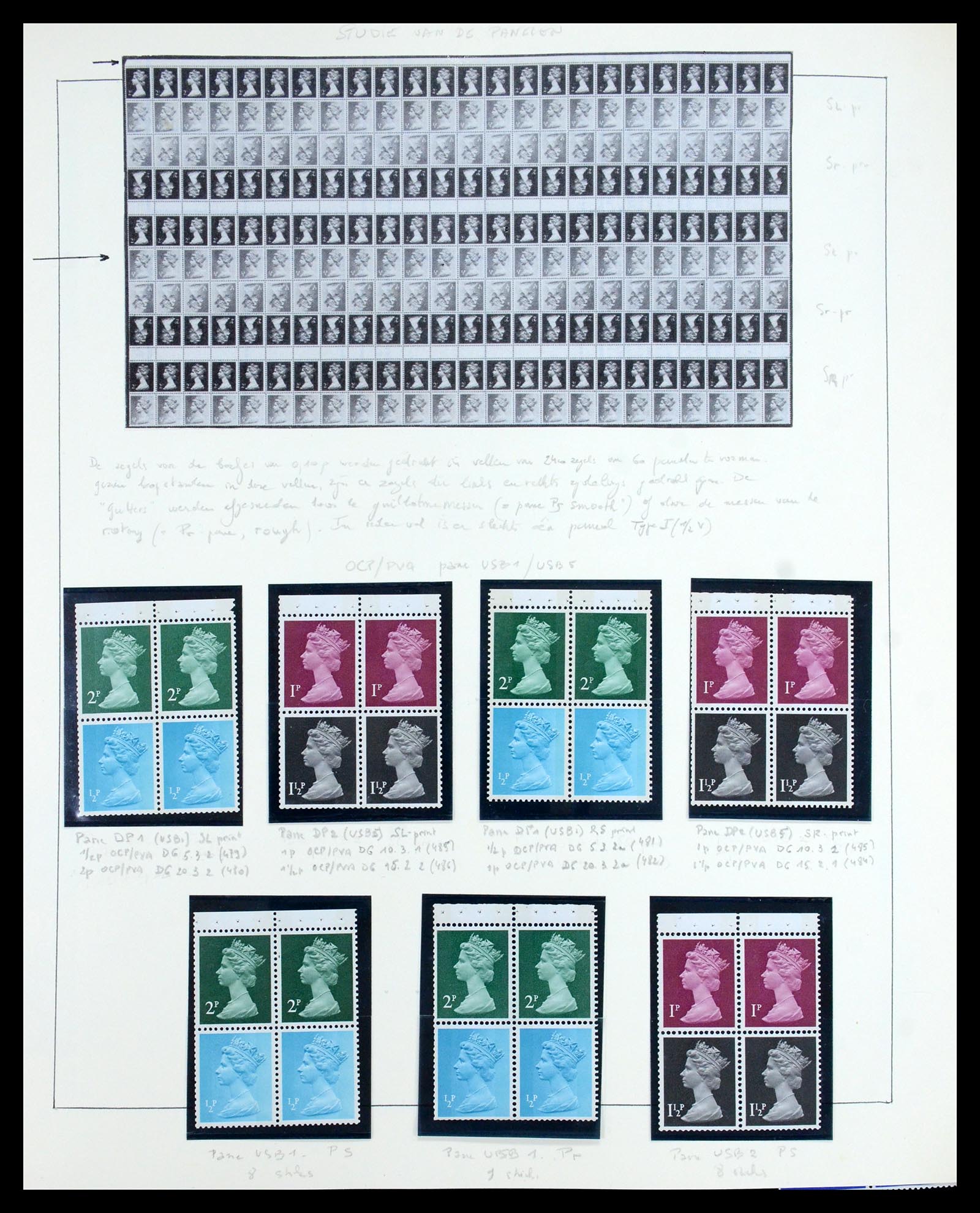 35700 057 - Postzegelverzameling 35700 Engeland machins 1971-2018!!