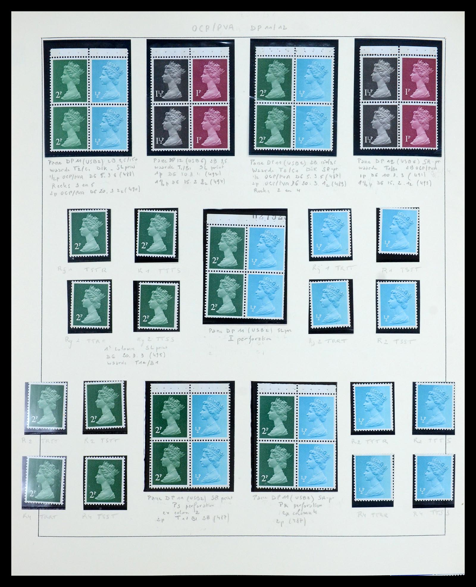 35700 058 - Postzegelverzameling 35700 Engeland machins 1971-2018!!