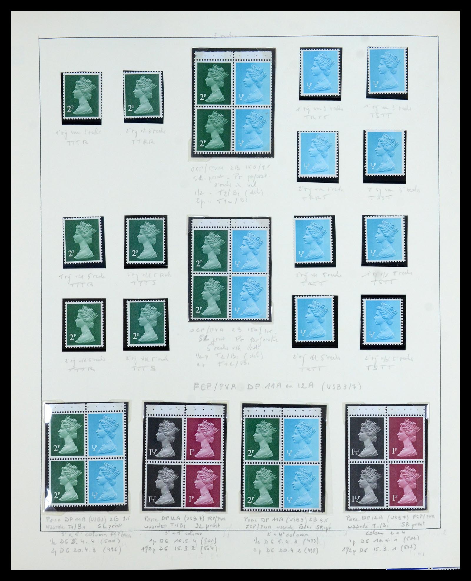 35700 059 - Postzegelverzameling 35700 Engeland machins 1971-2018!!