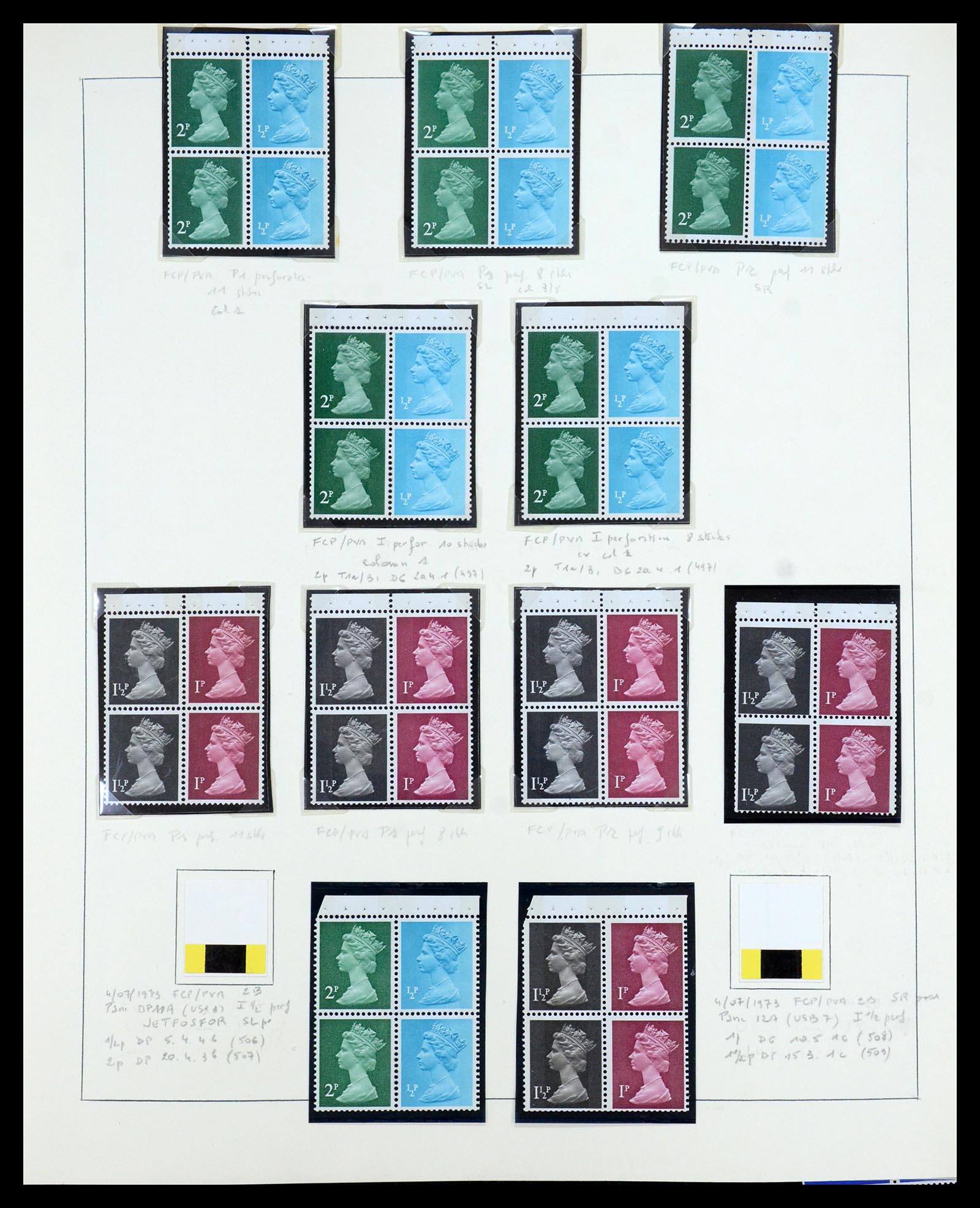 35700 060 - Postzegelverzameling 35700 Engeland machins 1971-2018!!