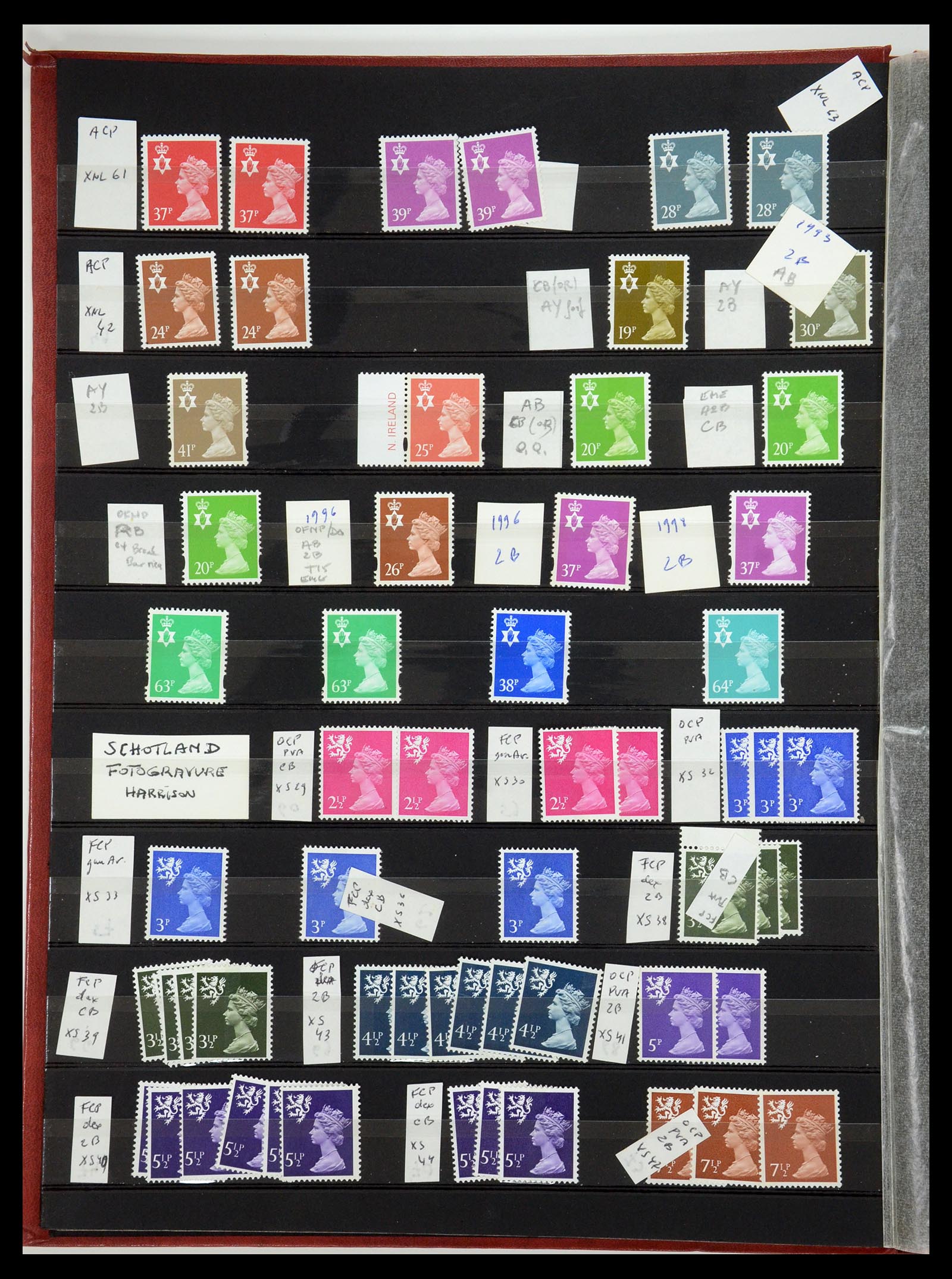 35700 765 - Postzegelverzameling 35700 Engeland machins 1971-2018!!