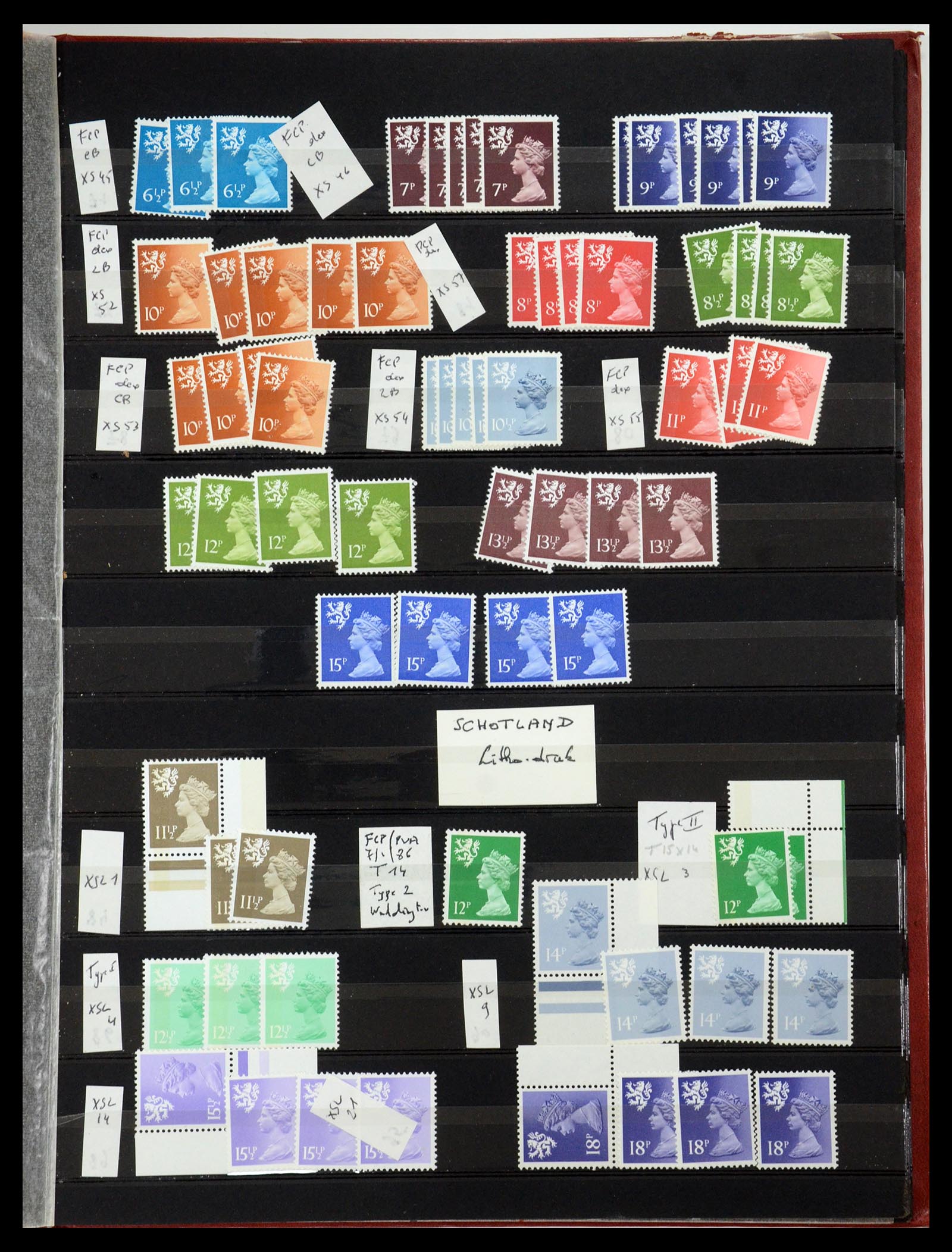 35700 766 - Postzegelverzameling 35700 Engeland machins 1971-2018!!