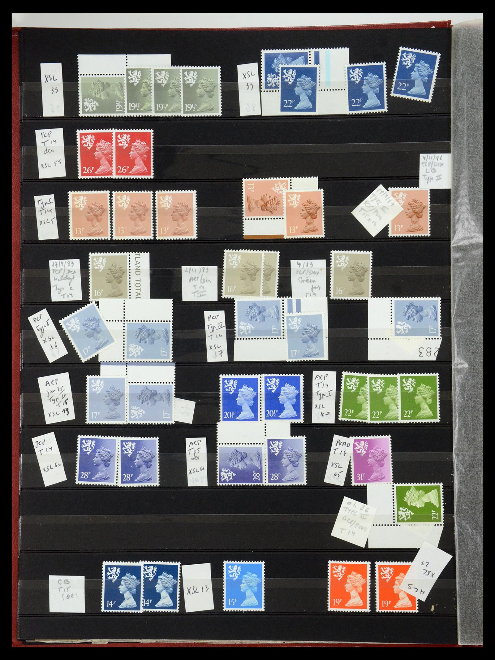 35700 767 - Postzegelverzameling 35700 Engeland machins 1971-2018!!