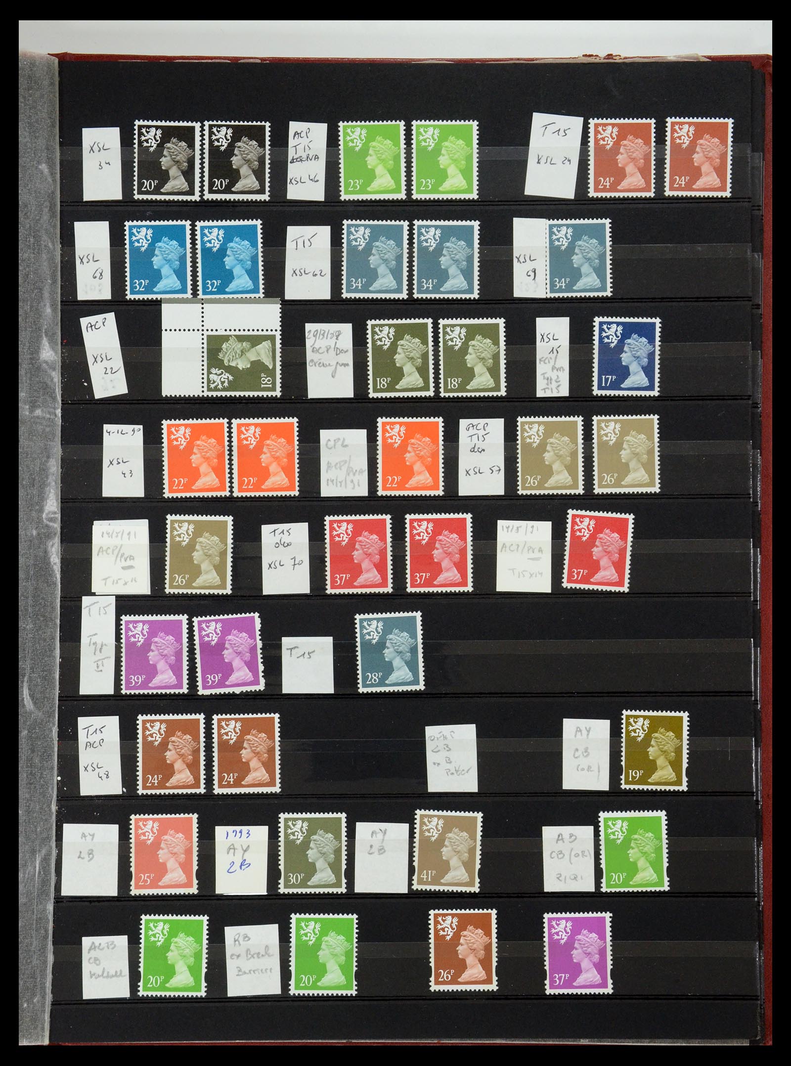 35700 768 - Postzegelverzameling 35700 Engeland machins 1971-2018!!