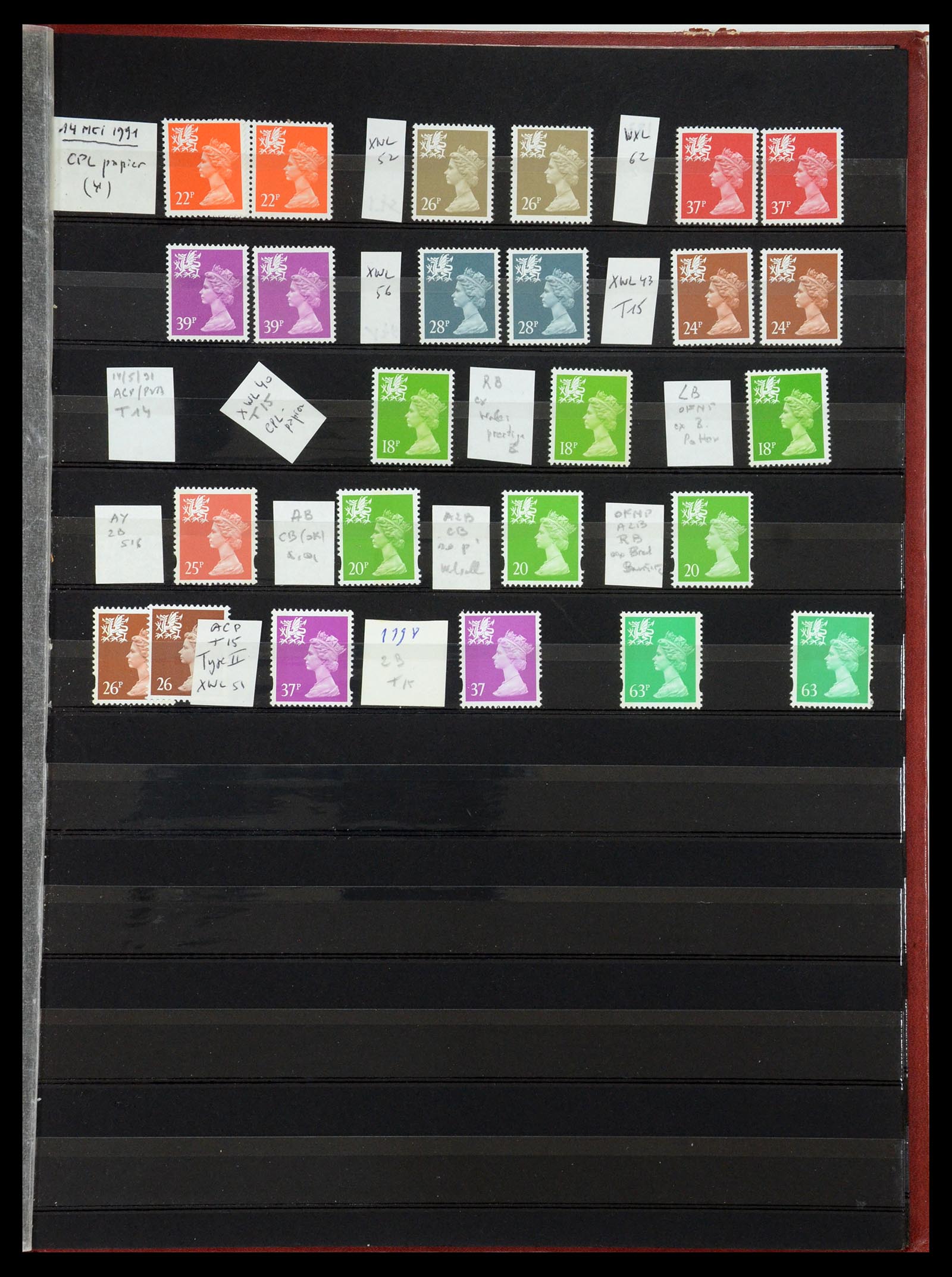 35700 771 - Postzegelverzameling 35700 Engeland machins 1971-2018!!