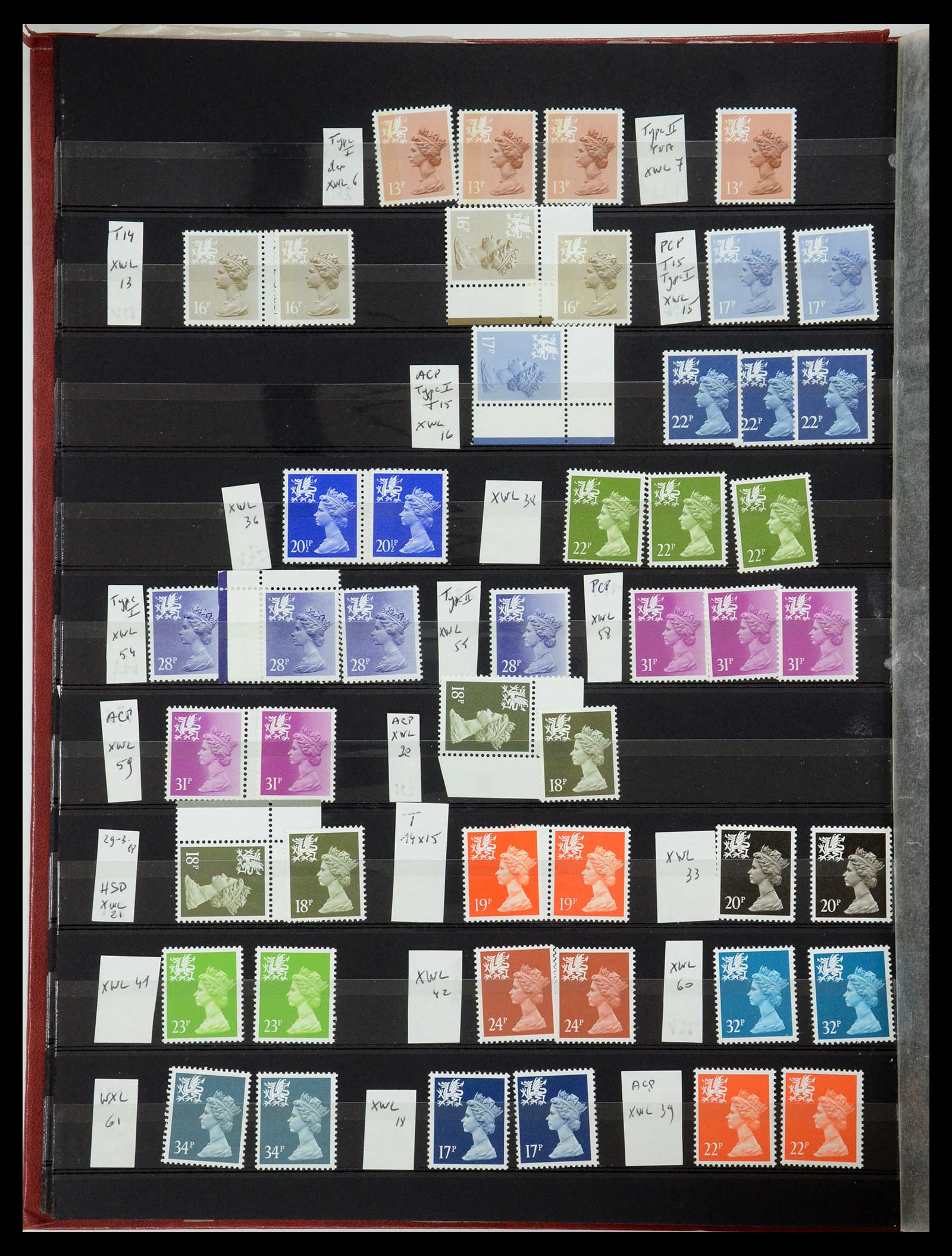 35700 772 - Postzegelverzameling 35700 Engeland machins 1971-2018!!