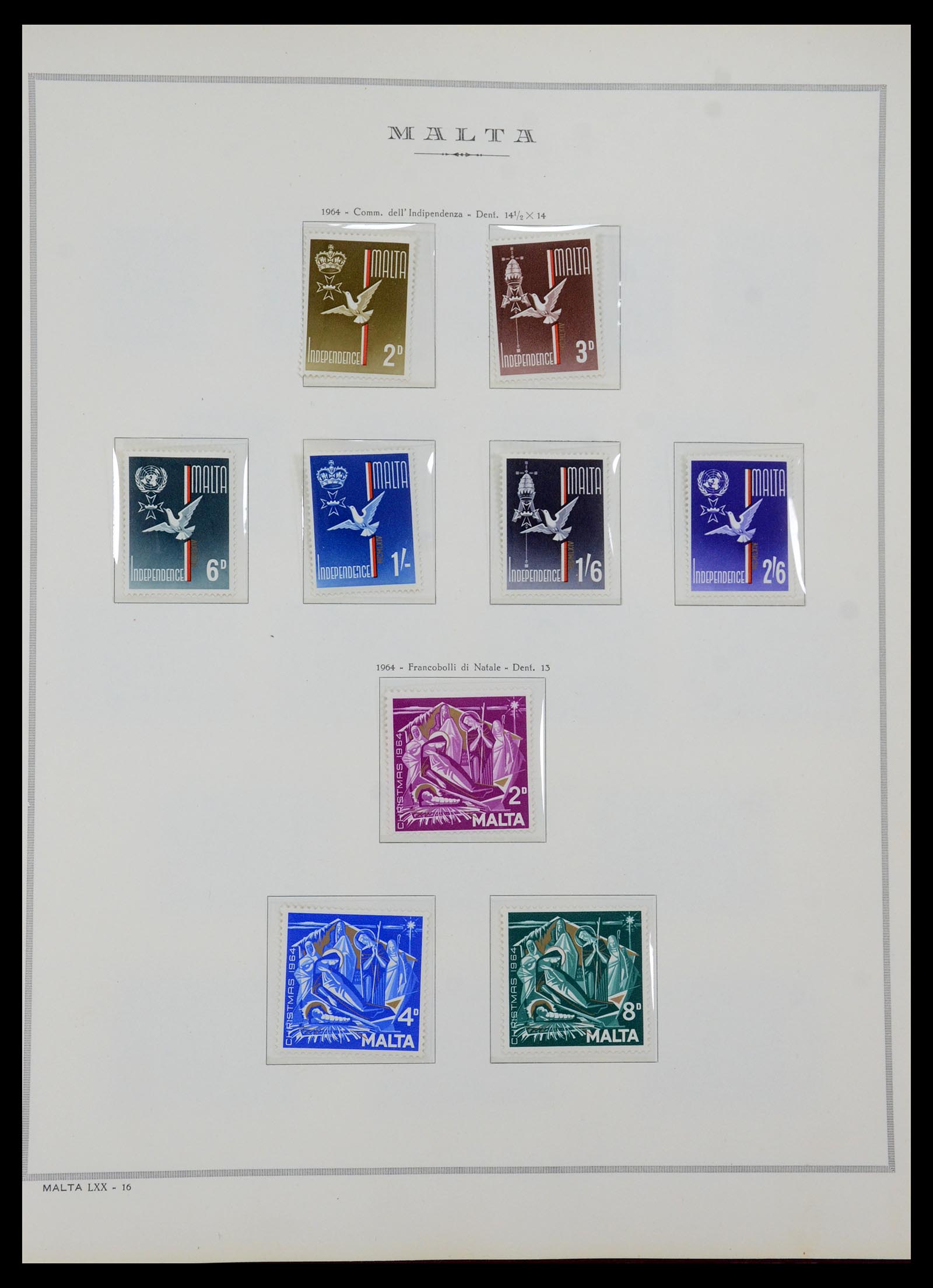 35701 001 - Postzegelverzameling 35701 Malta 1964-2010.