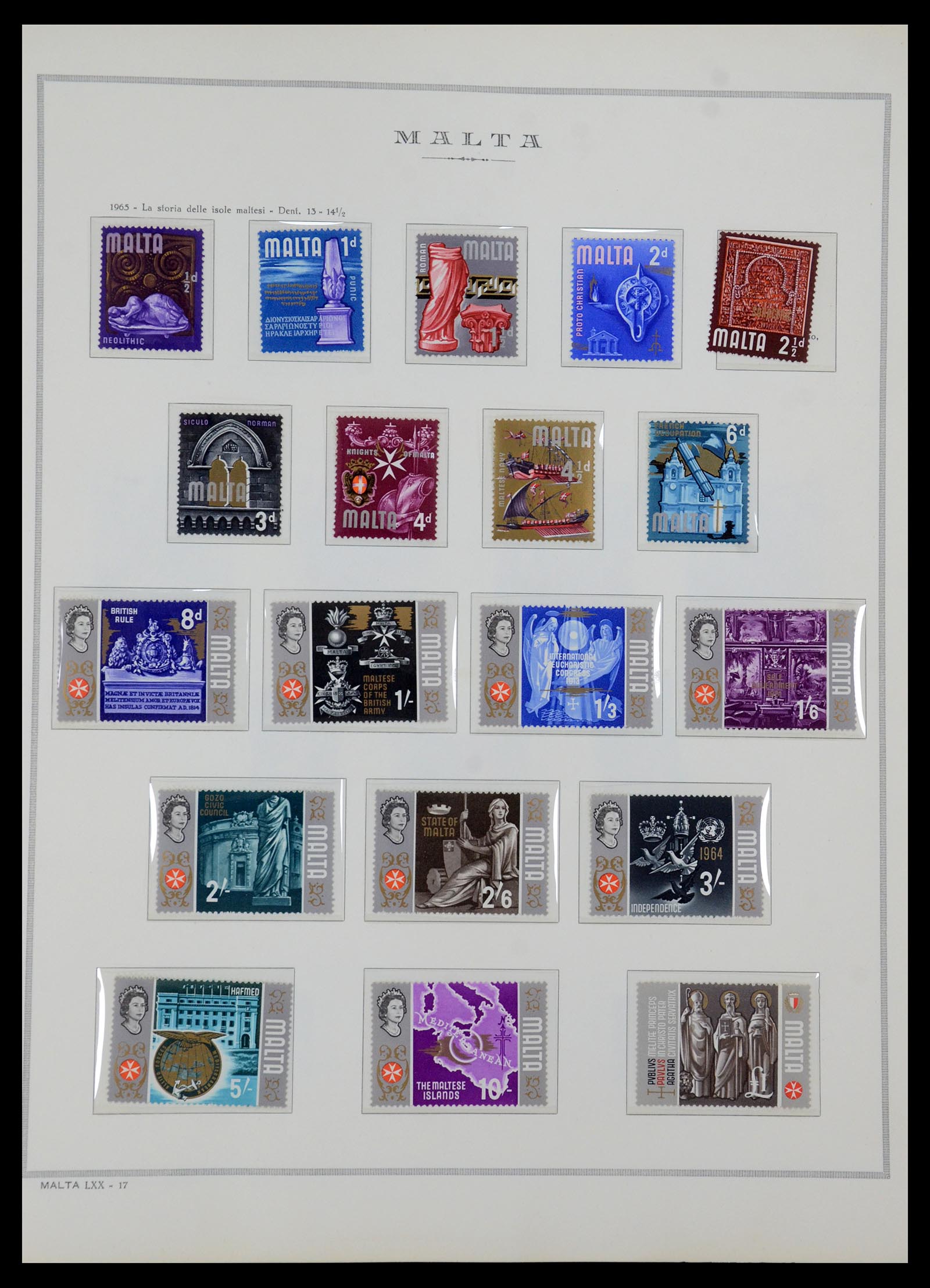 35701 002 - Postzegelverzameling 35701 Malta 1964-2010.