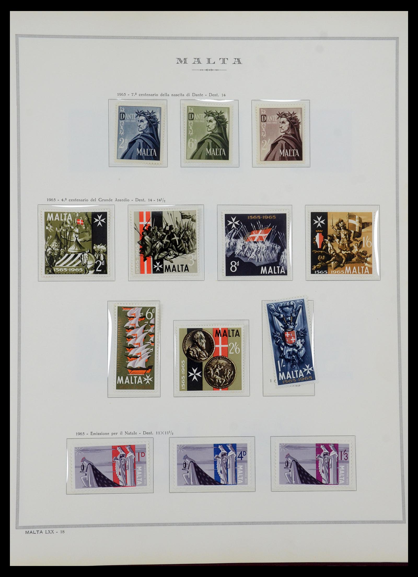 35701 003 - Postzegelverzameling 35701 Malta 1964-2010.