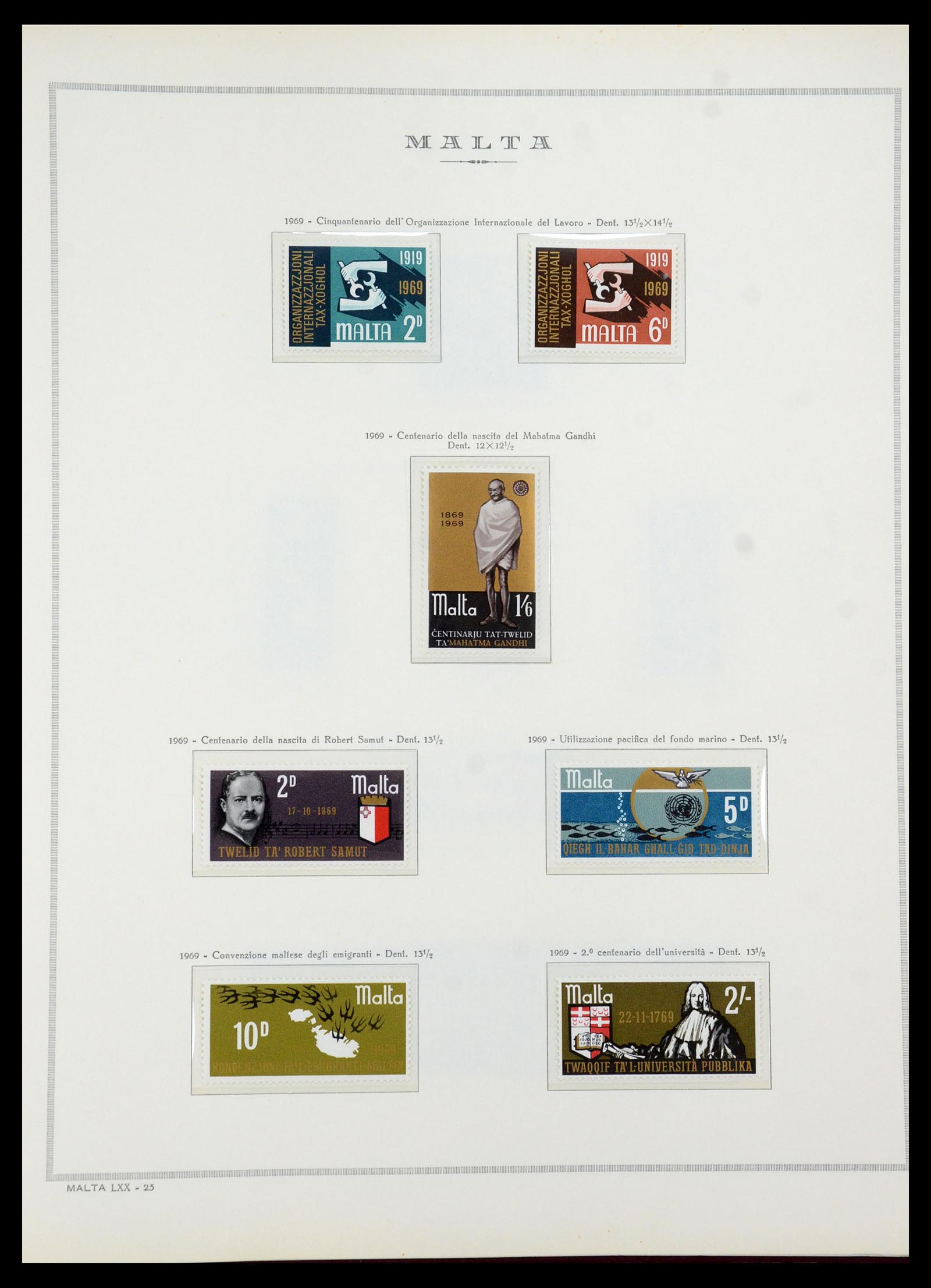 35701 010 - Postzegelverzameling 35701 Malta 1964-2010.