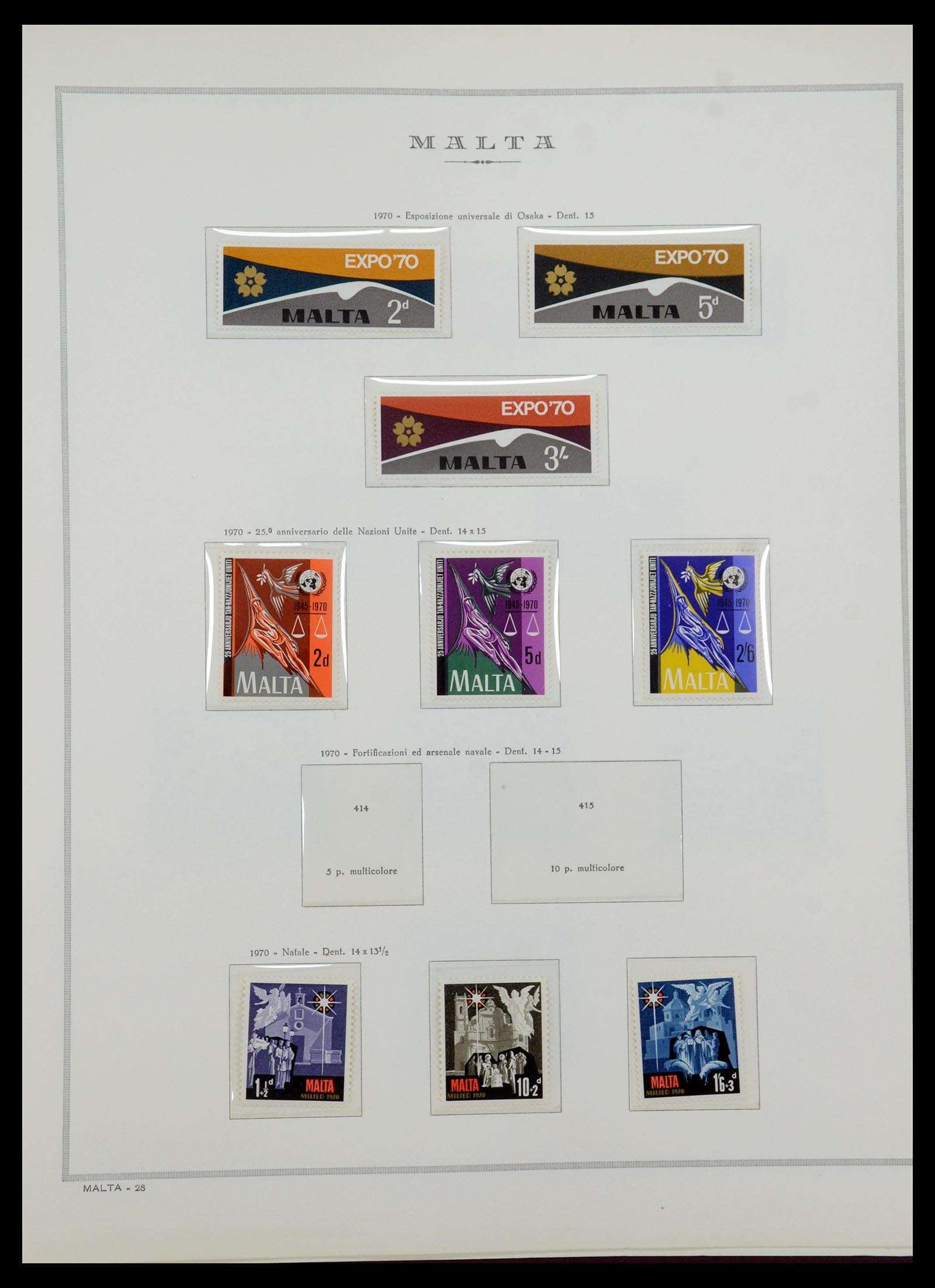 35701 013 - Postzegelverzameling 35701 Malta 1964-2010.