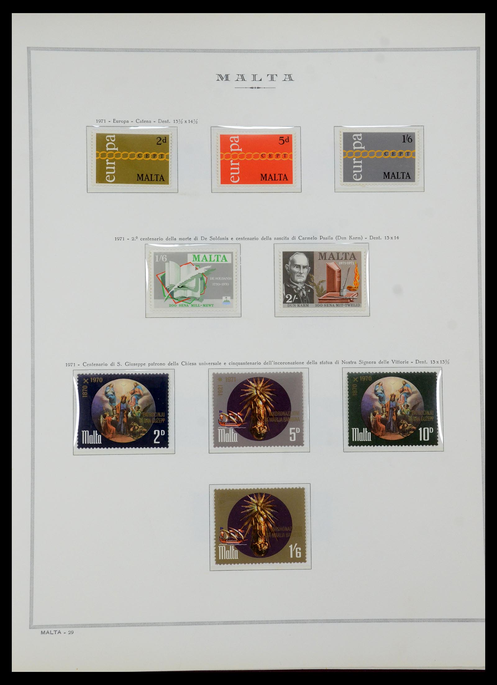 35701 014 - Postzegelverzameling 35701 Malta 1964-2010.