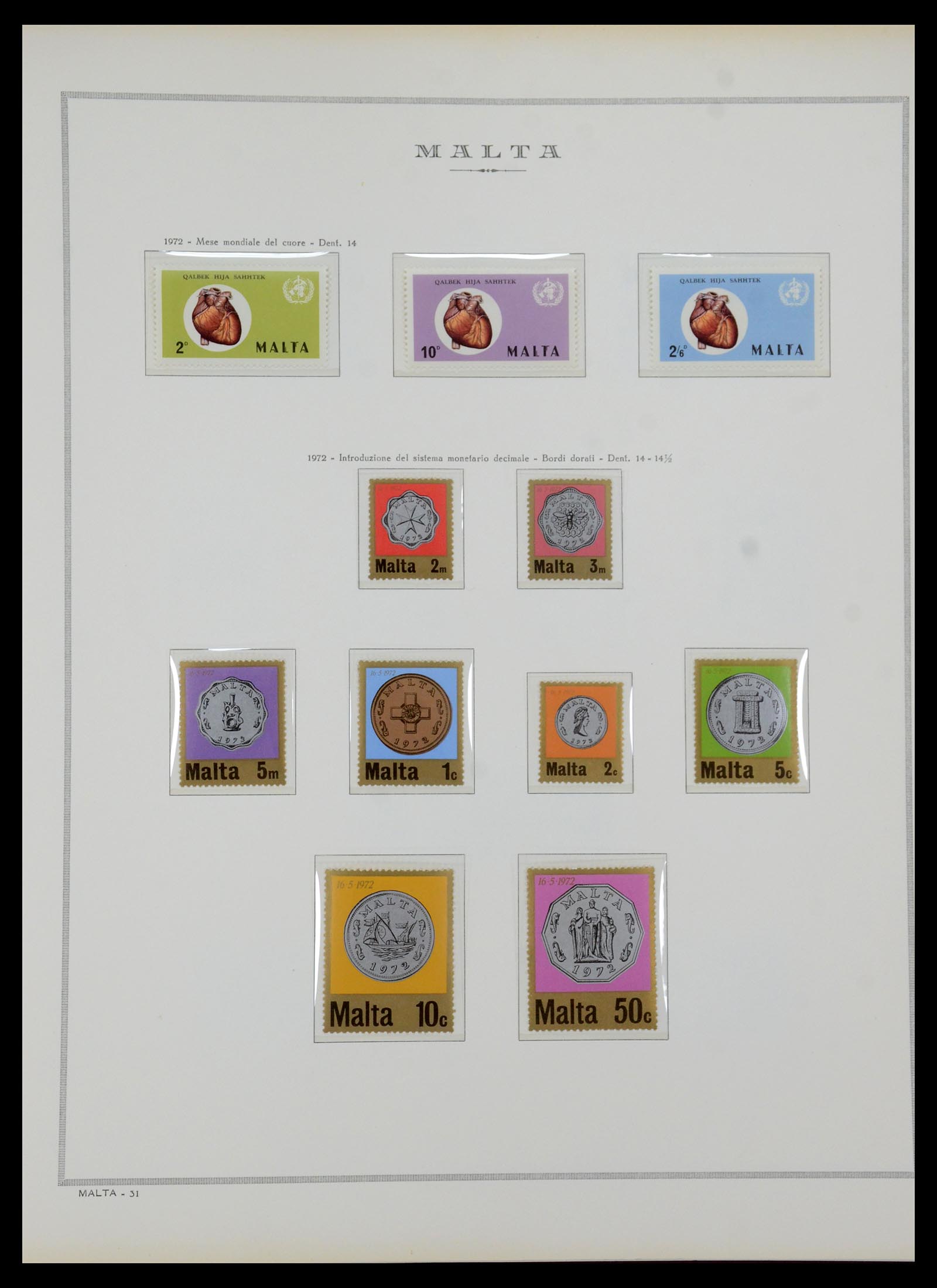 35701 016 - Postzegelverzameling 35701 Malta 1964-2010.