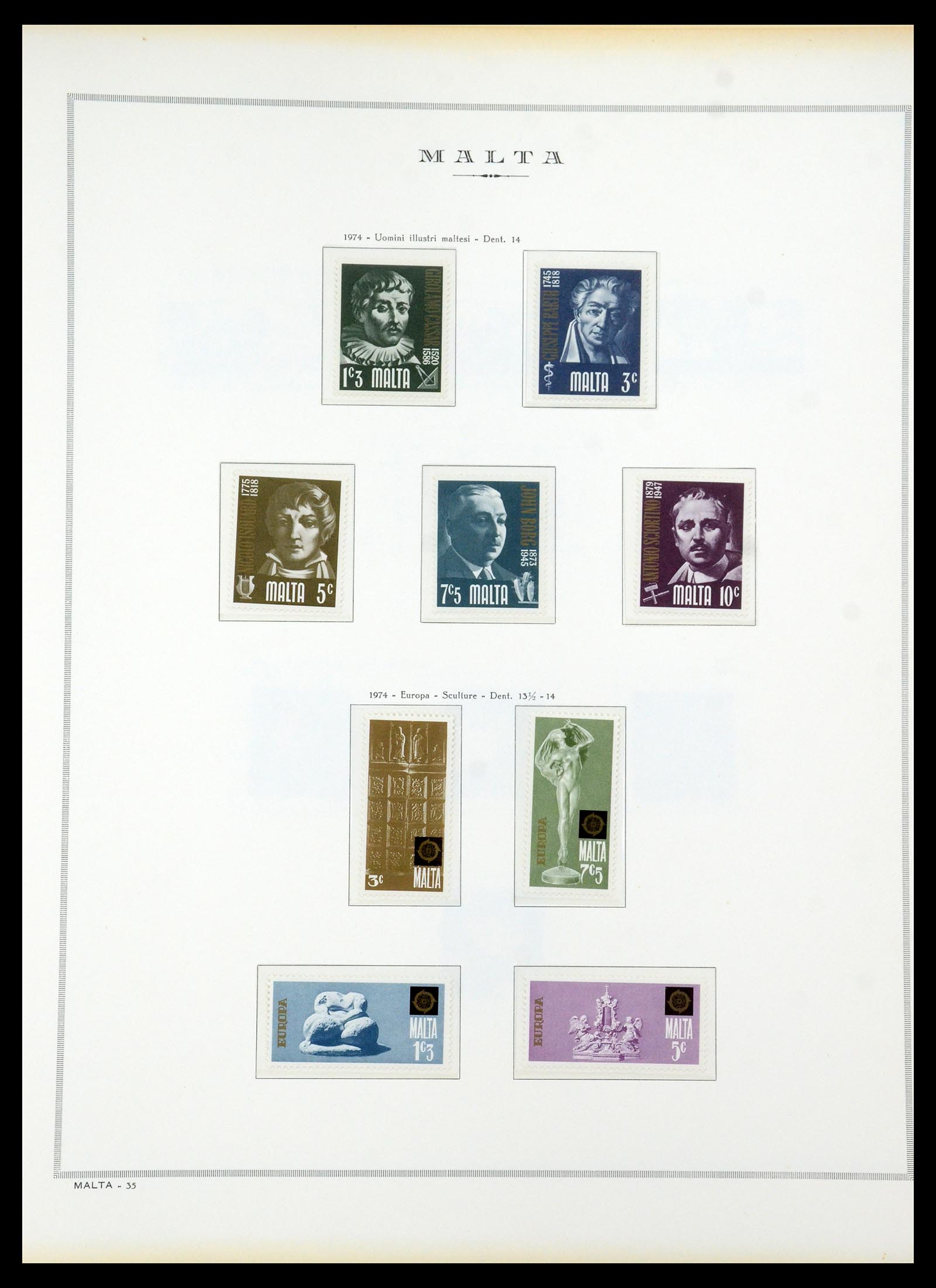 35701 020 - Postzegelverzameling 35701 Malta 1964-2010.