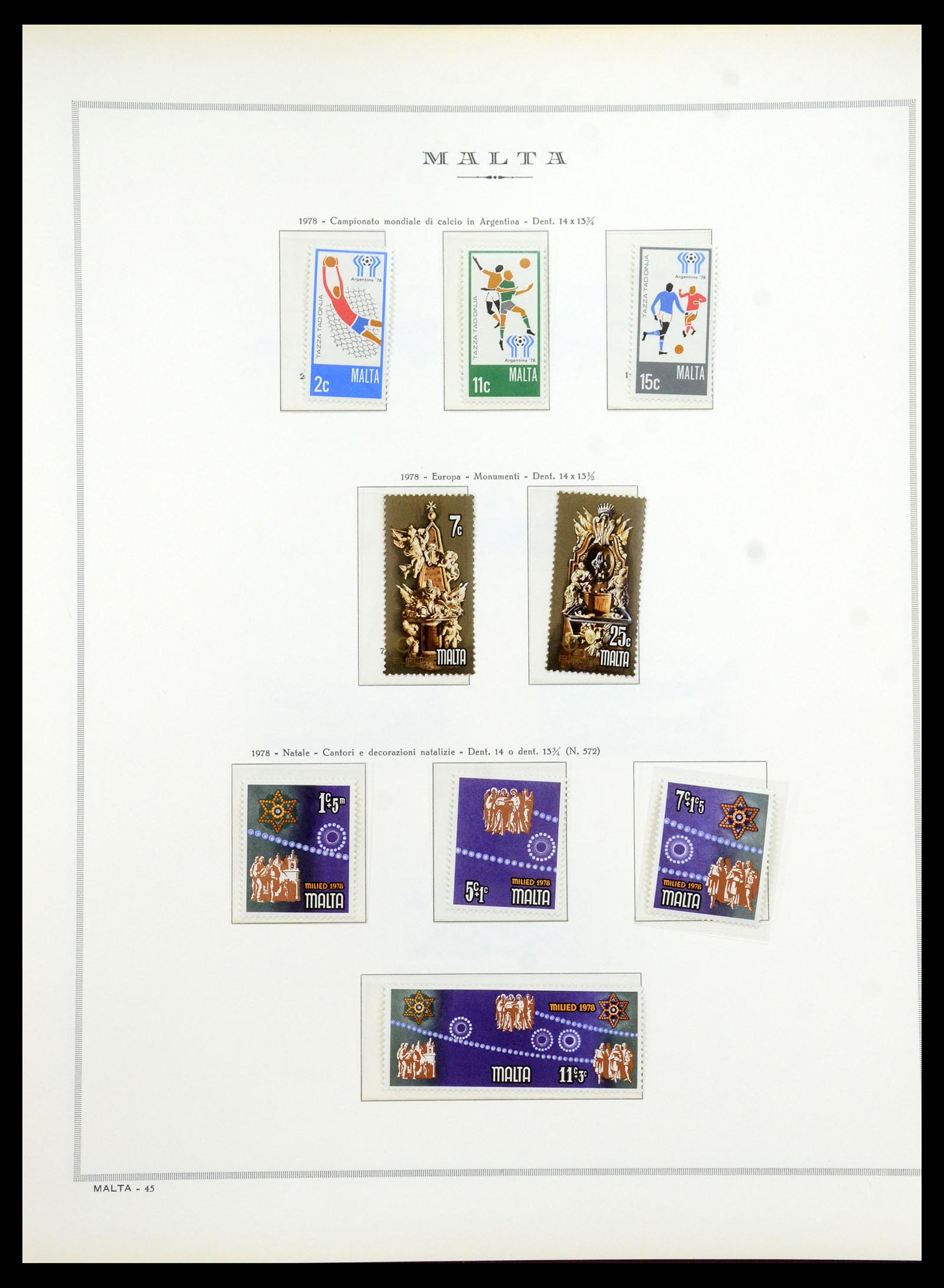 35701 030 - Postzegelverzameling 35701 Malta 1964-2010.