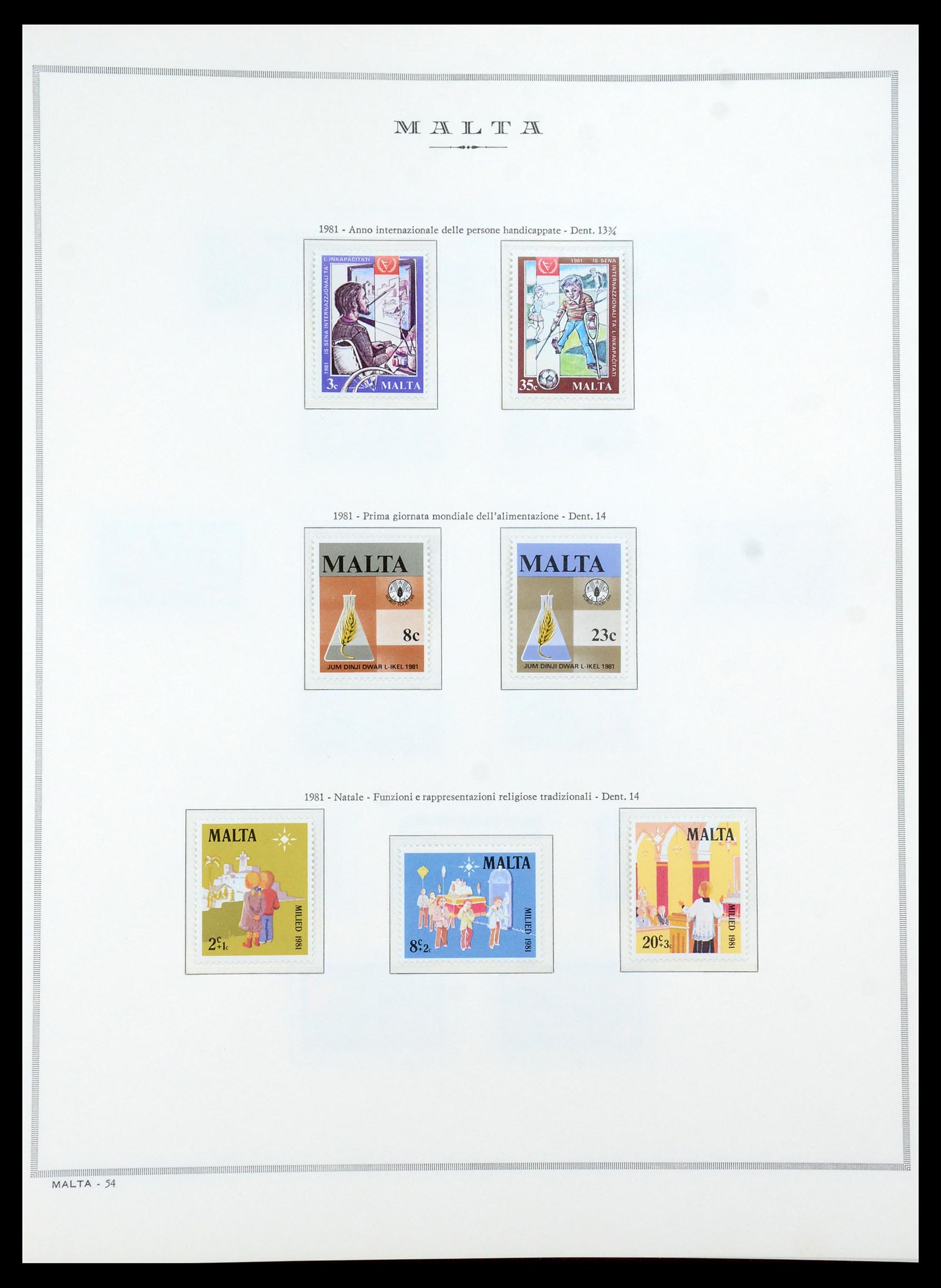 35701 047 - Postzegelverzameling 35701 Malta 1964-2010.