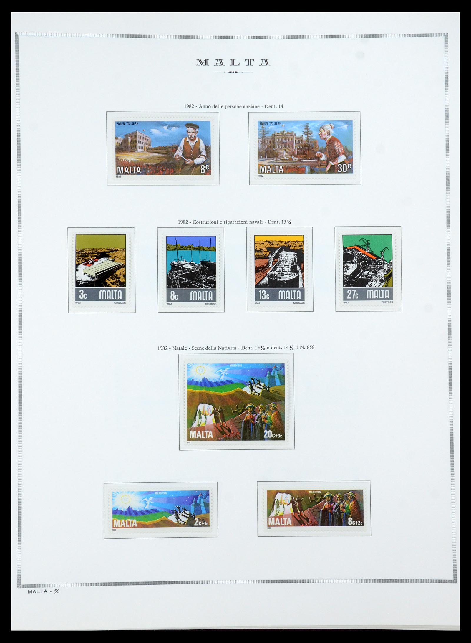 35701 050 - Postzegelverzameling 35701 Malta 1964-2010.