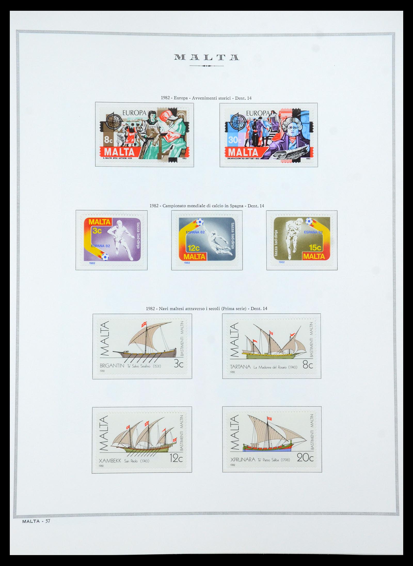 35701 051 - Postzegelverzameling 35701 Malta 1964-2010.