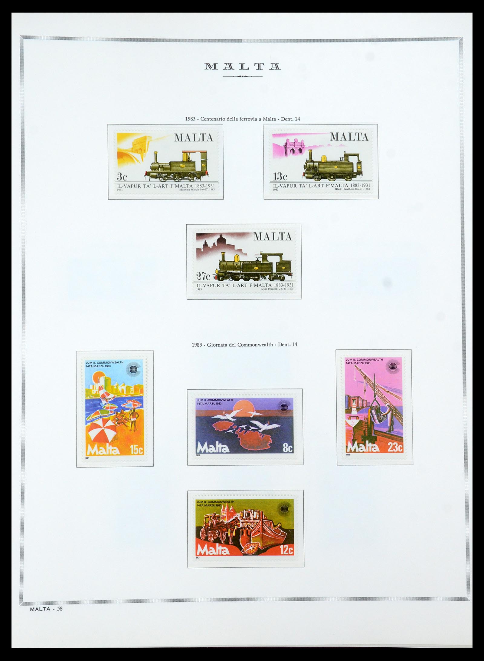 35701 054 - Postzegelverzameling 35701 Malta 1964-2010.