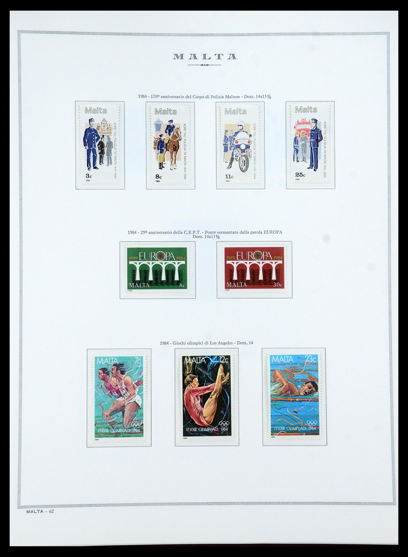 35701 060 - Postzegelverzameling 35701 Malta 1964-2010.