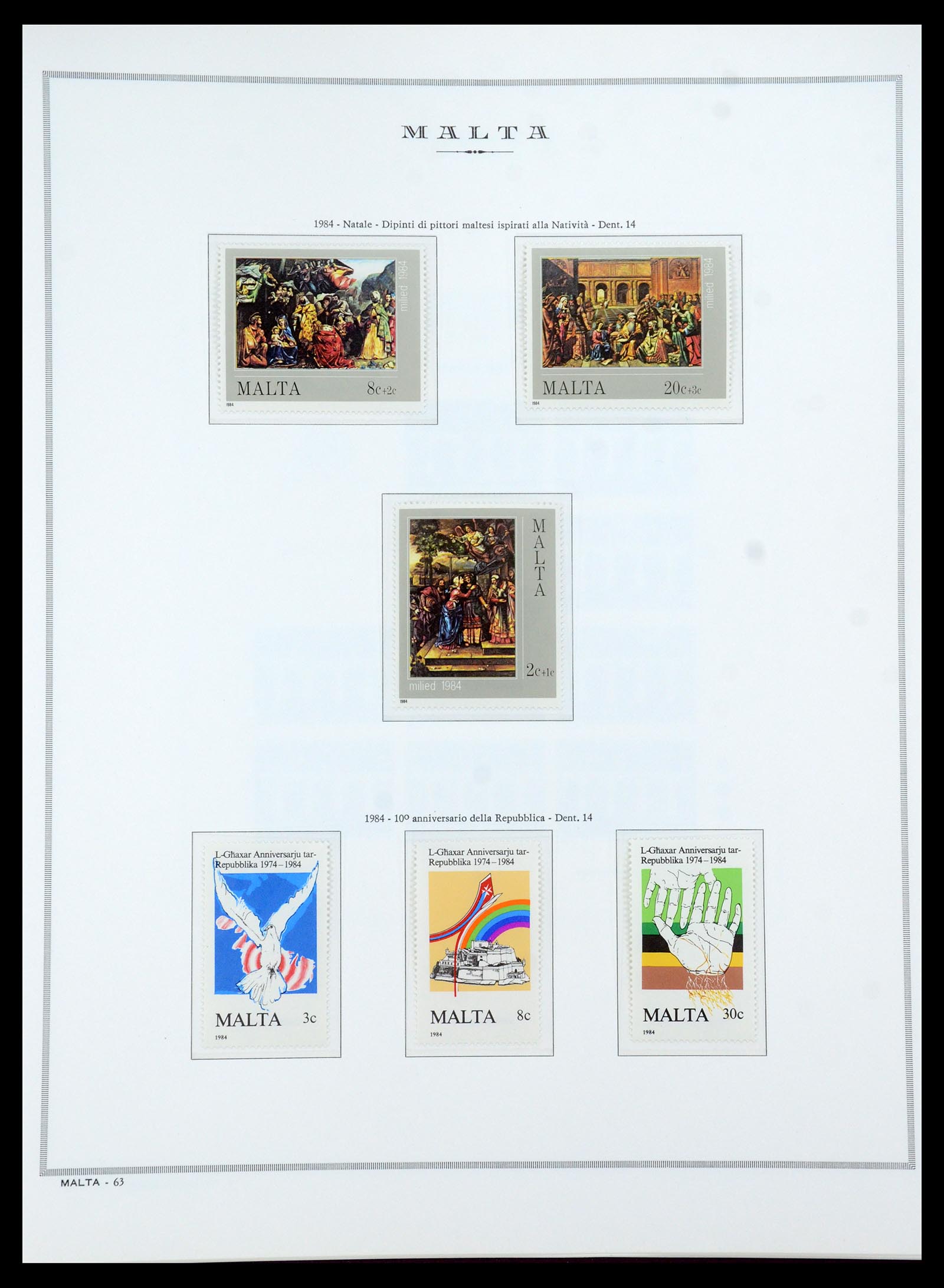35701 061 - Postzegelverzameling 35701 Malta 1964-2010.